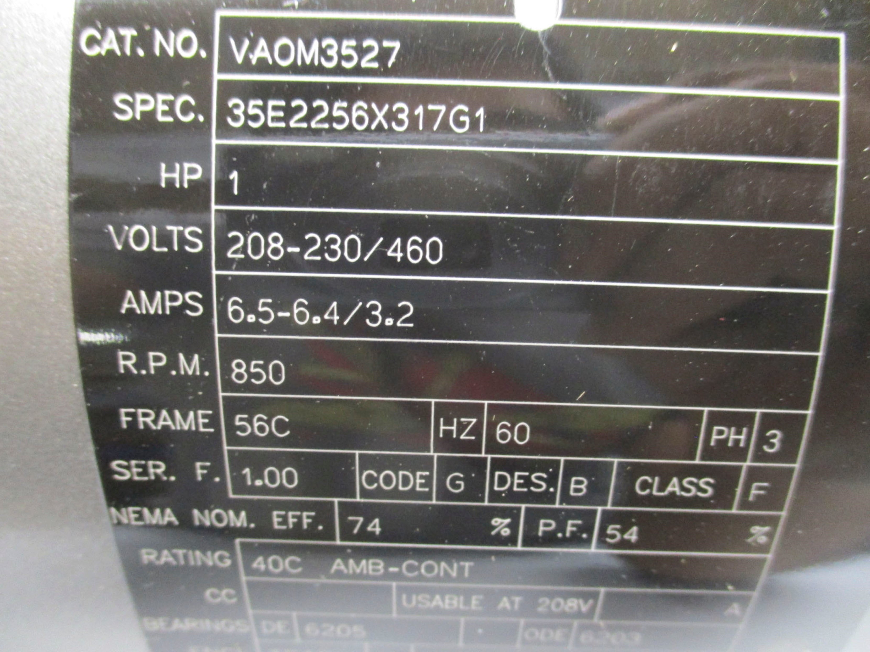BALDOR VAOM3527 NSMP