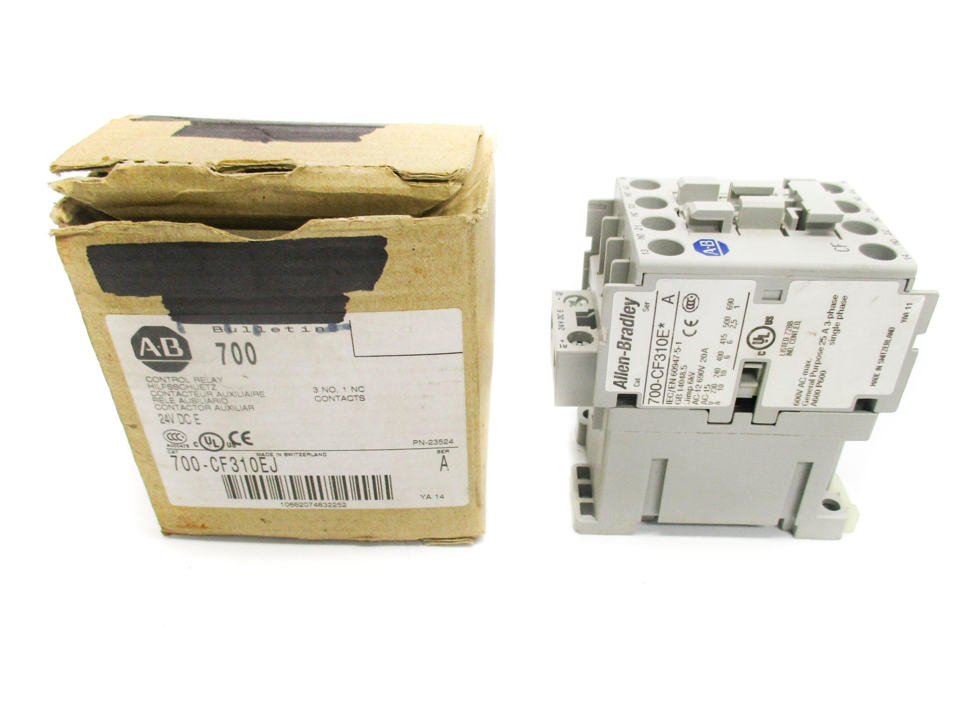 ALLEN BRADLEY 700-CF310EJ SER. A 24V (BR/WH) (AS PICTURED) NSMP