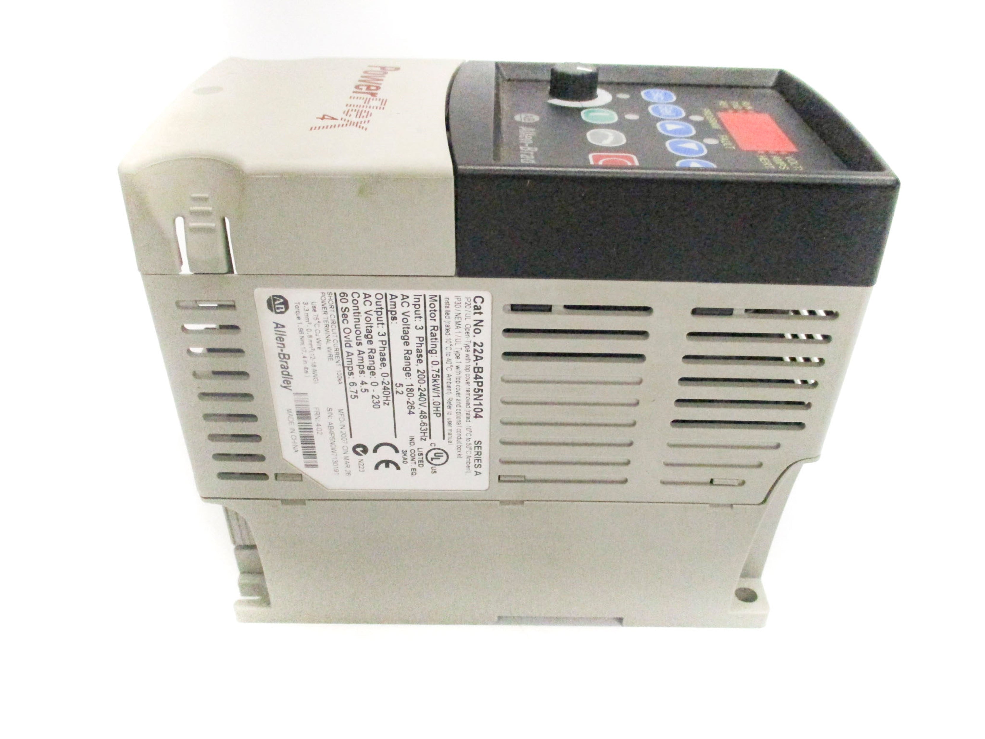 ALLEN BRADLEY 22A-B4P5N104 SER. A UNMP