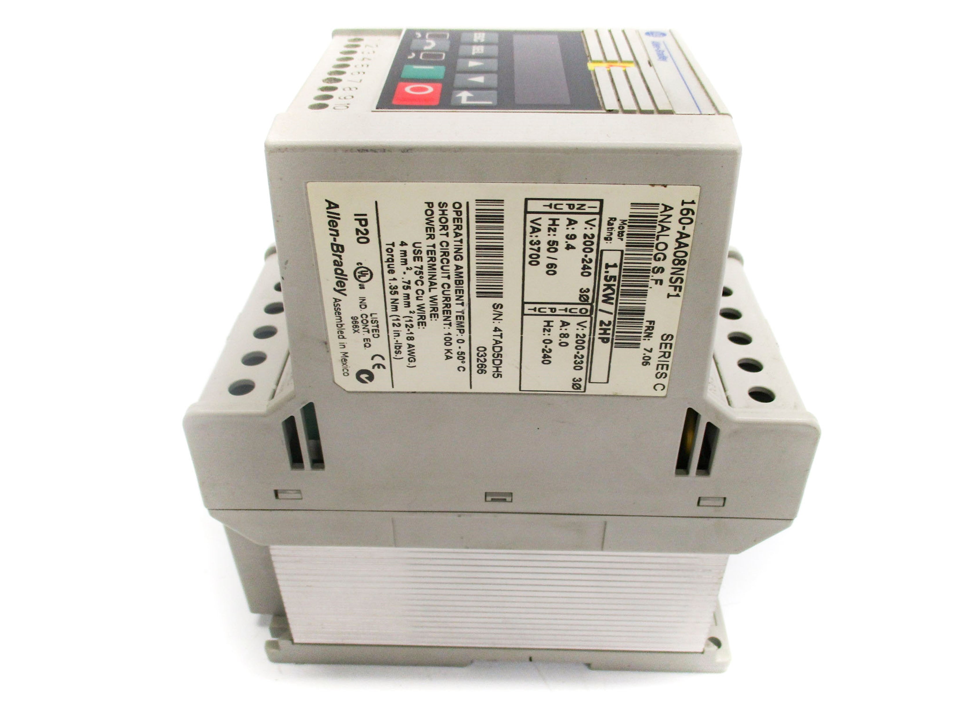 ALLEN BRADLEY 160-AA08NSF1 SER. C NSNP