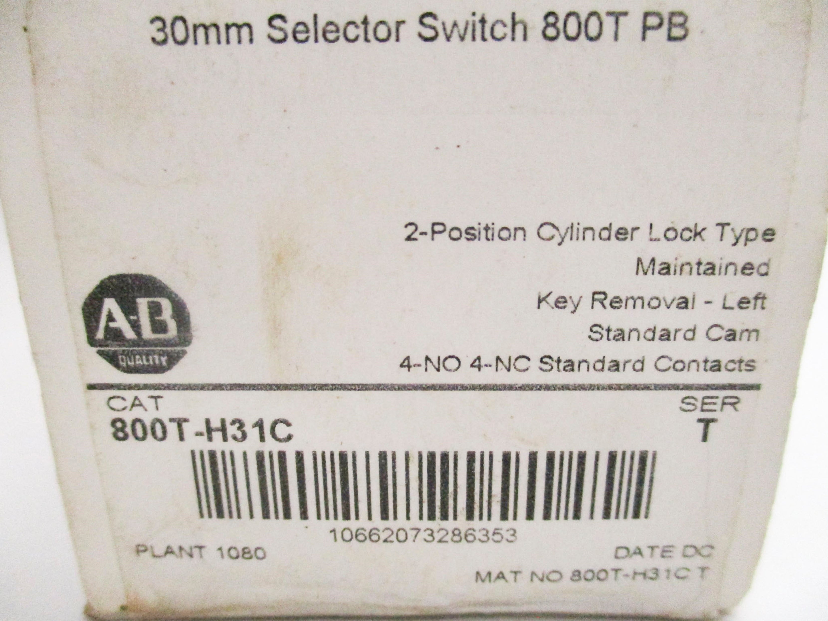 INDUSTRIAL SPARE PART 800T-H31C SER. T (NO KEY) (WH) NSMP