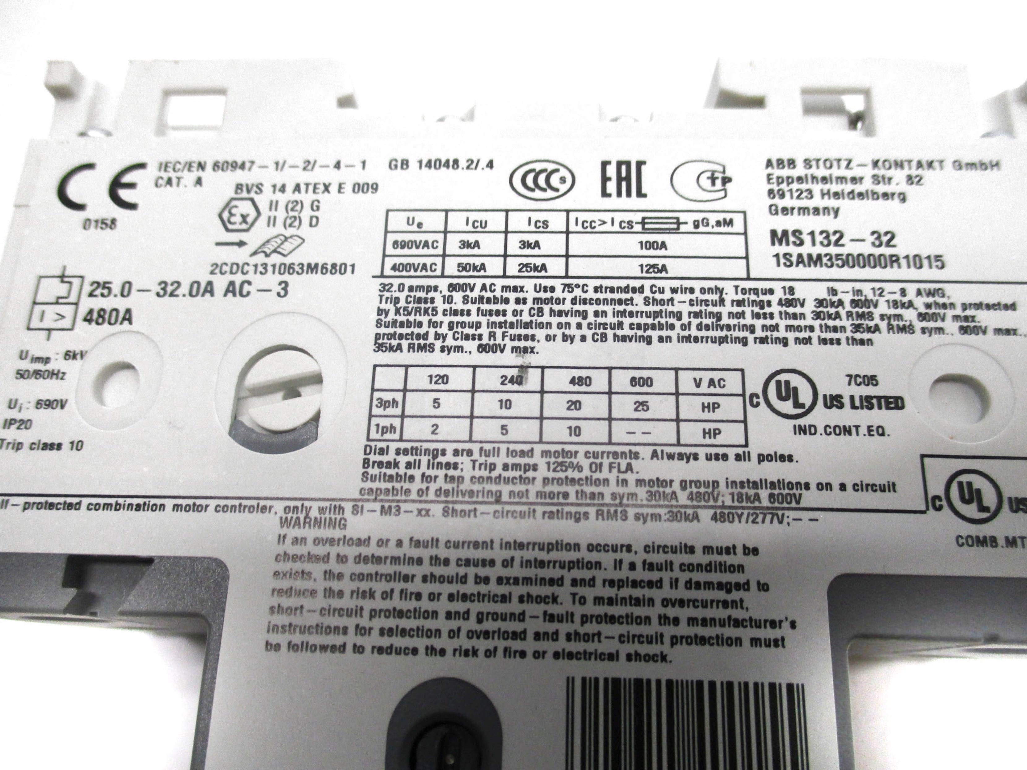 ABB MS132-32 25-32A NSMP