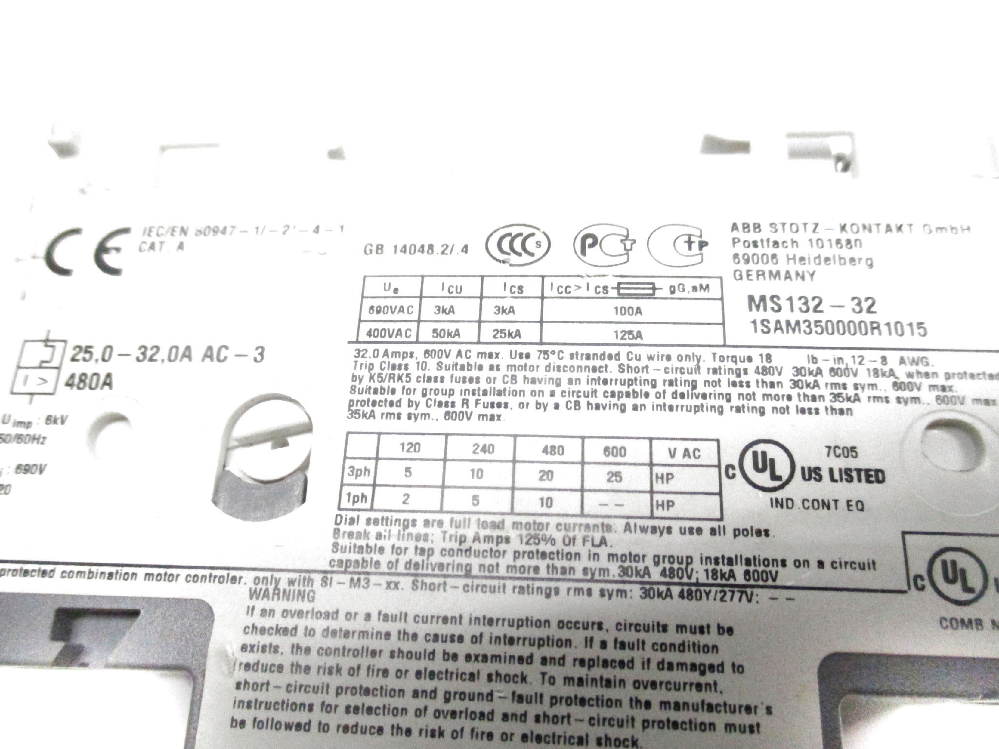 ABB MS132-32 25-32A NSNP