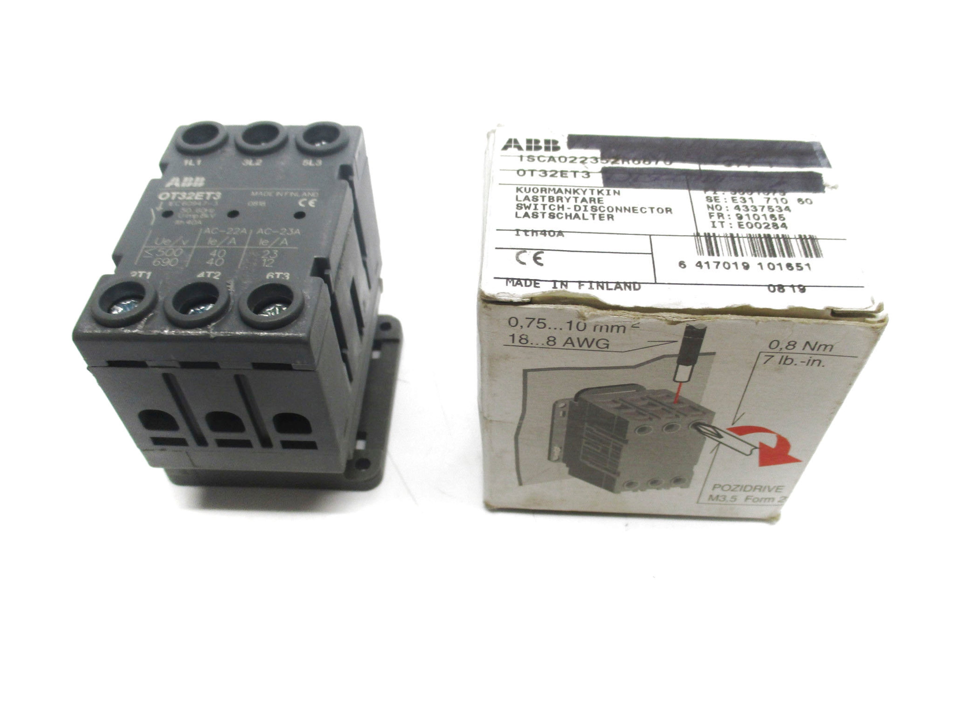 ABB OT32ET3 40A 690V NSMP