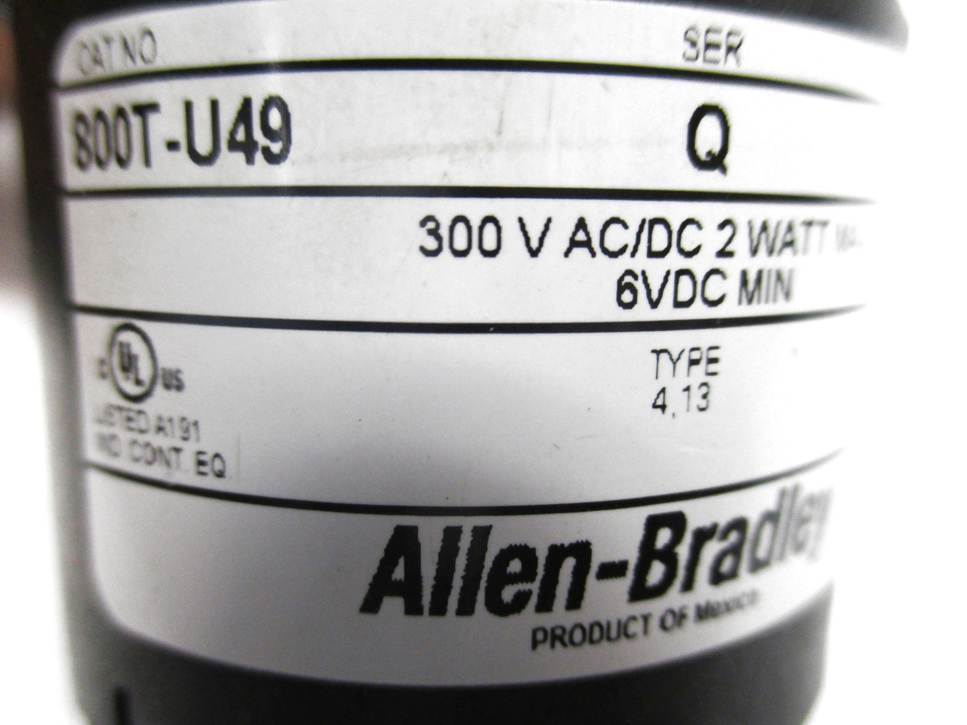 INDUSTRIAL SPARE PART 800T-U49 SER. Q (WH) NSMP