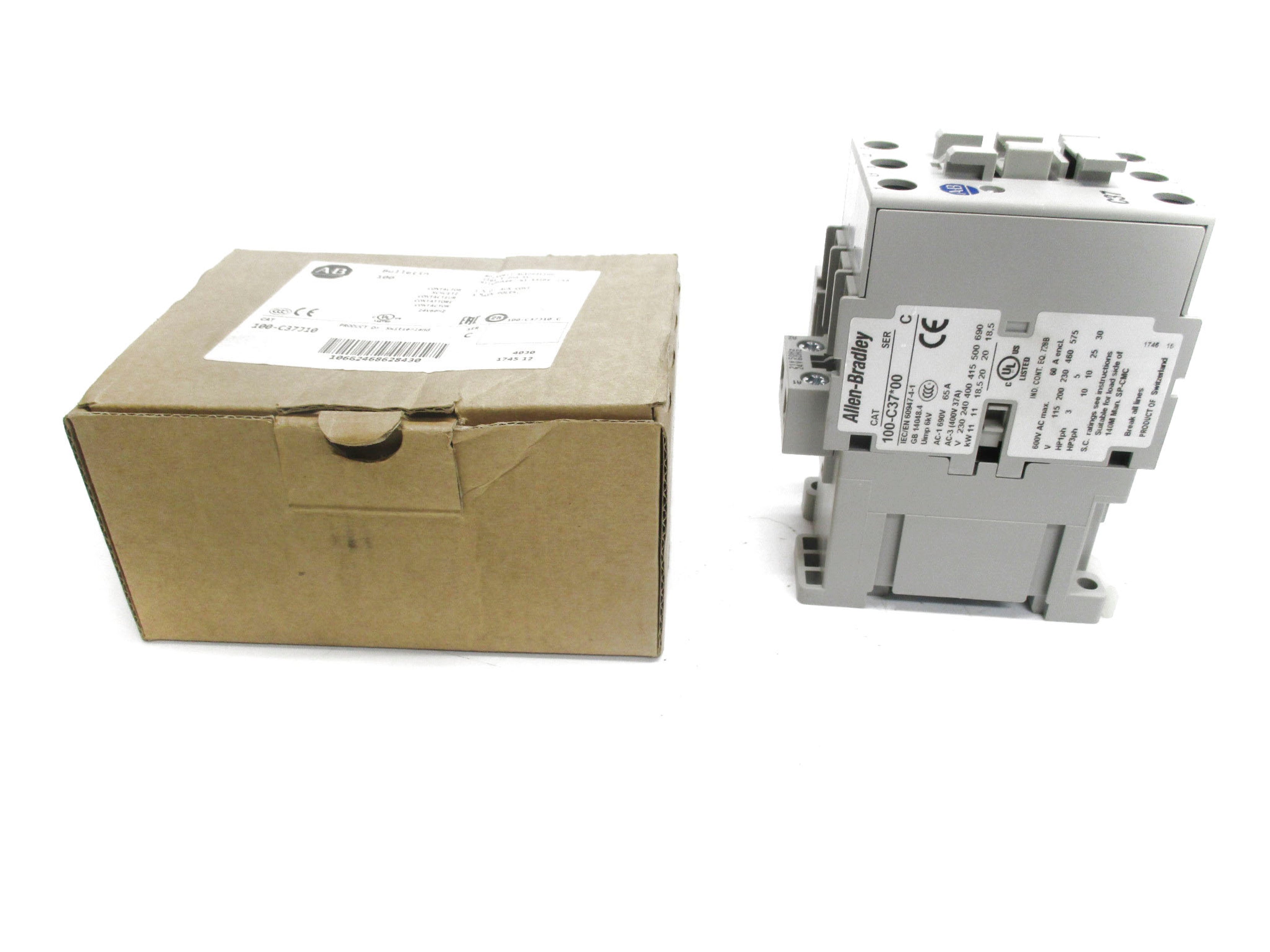 ALLEN BRADLEY 100-C37J10 SER. C 24V (BR/WH) NSMP