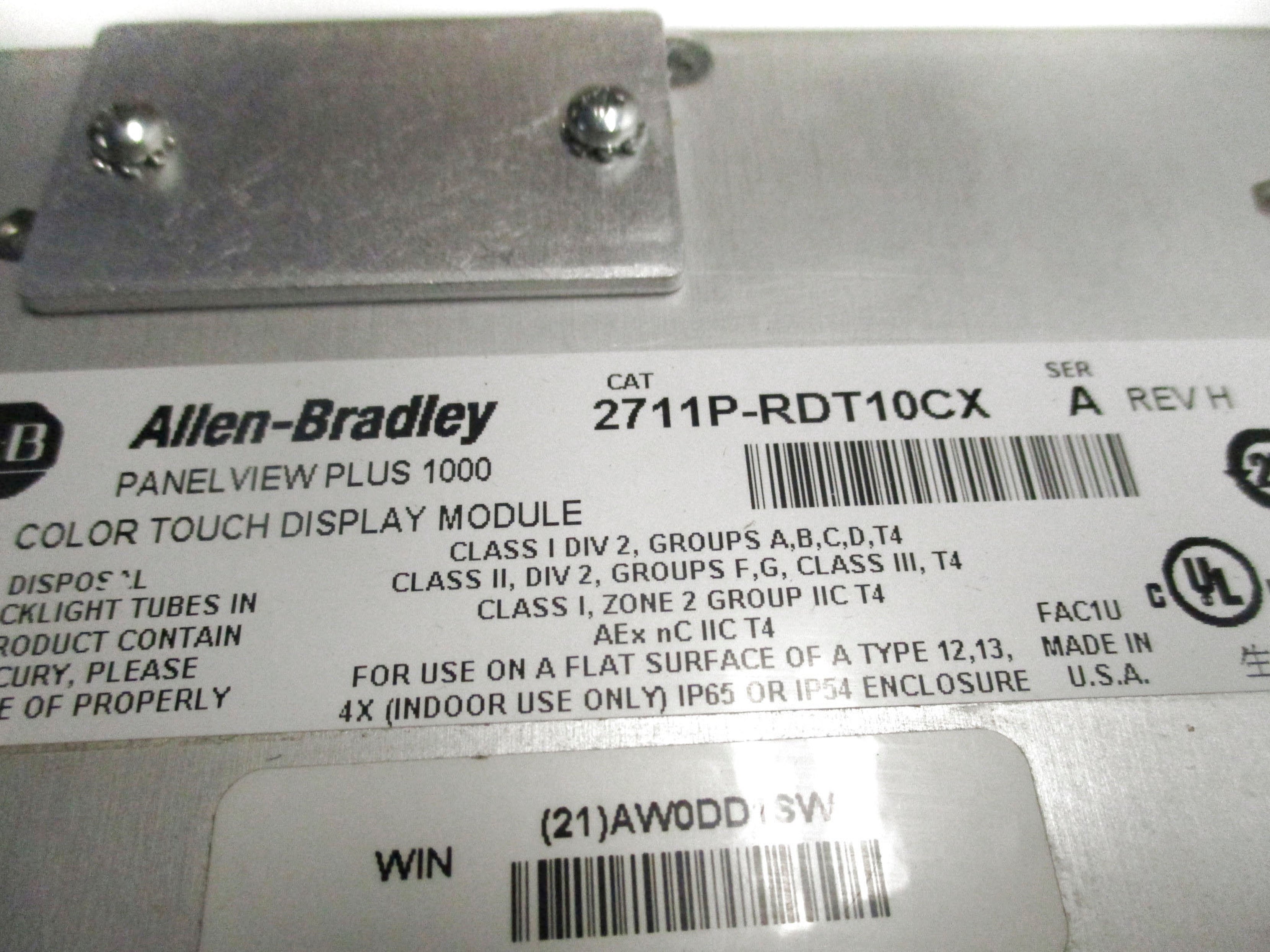 INDUSTRIAL SPARE PART 2711P-RDT10CX SER. A  UNMP