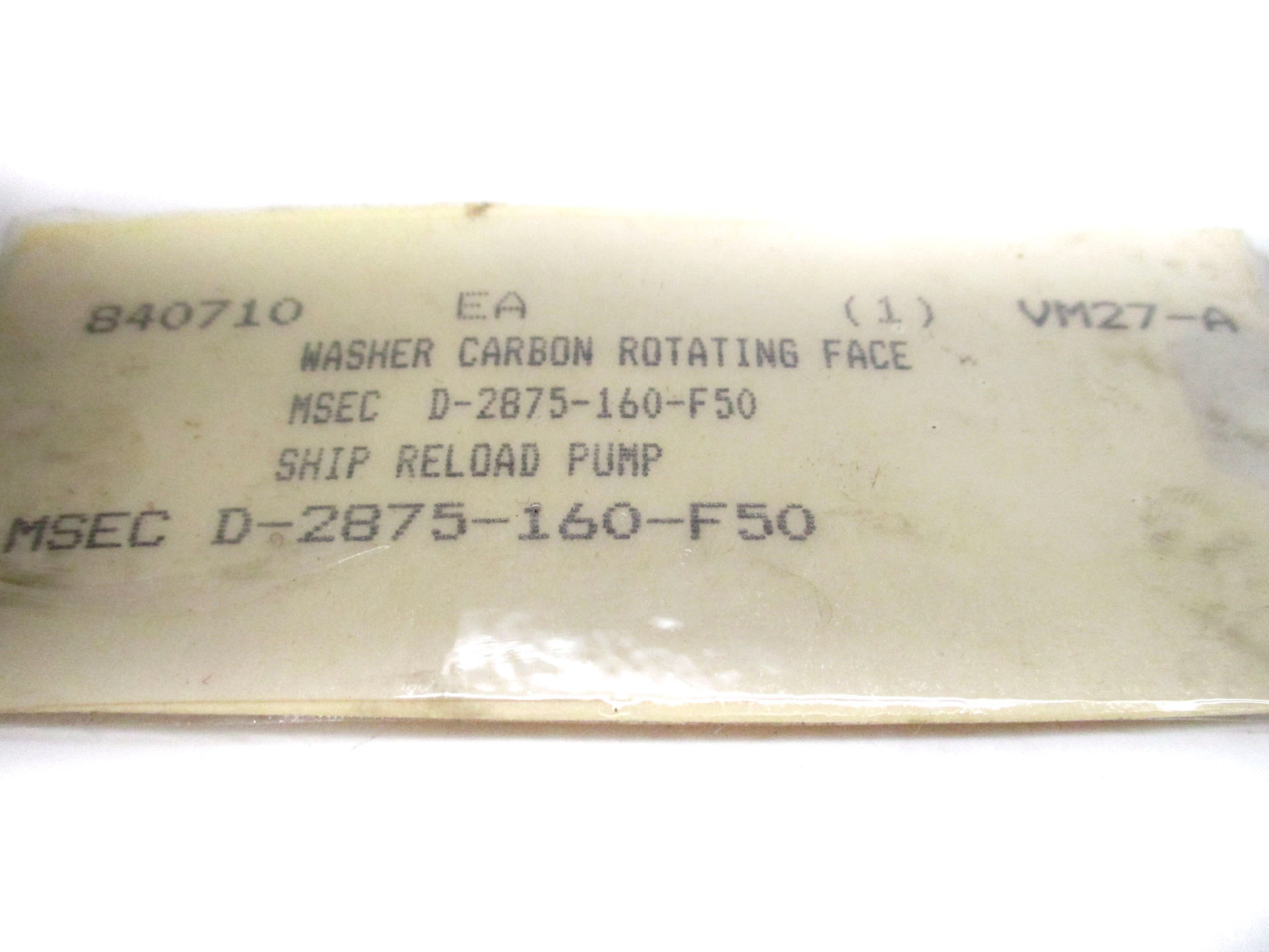 MECHANICAL SEAL ENGINEERING D-2875-160-F50 NSMP