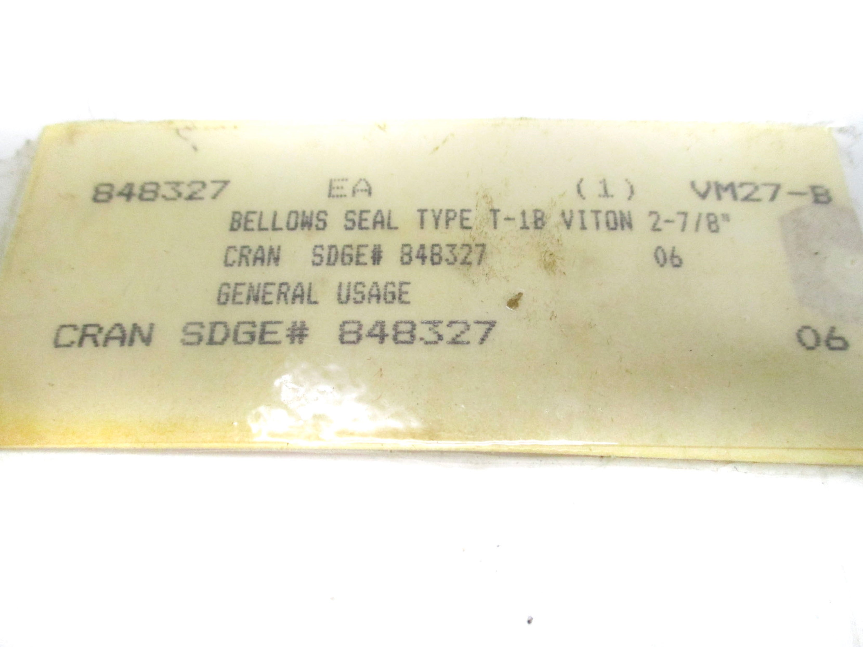MECHANICAL SEAL ENGINEERING D-2875-062-5850 NSMP