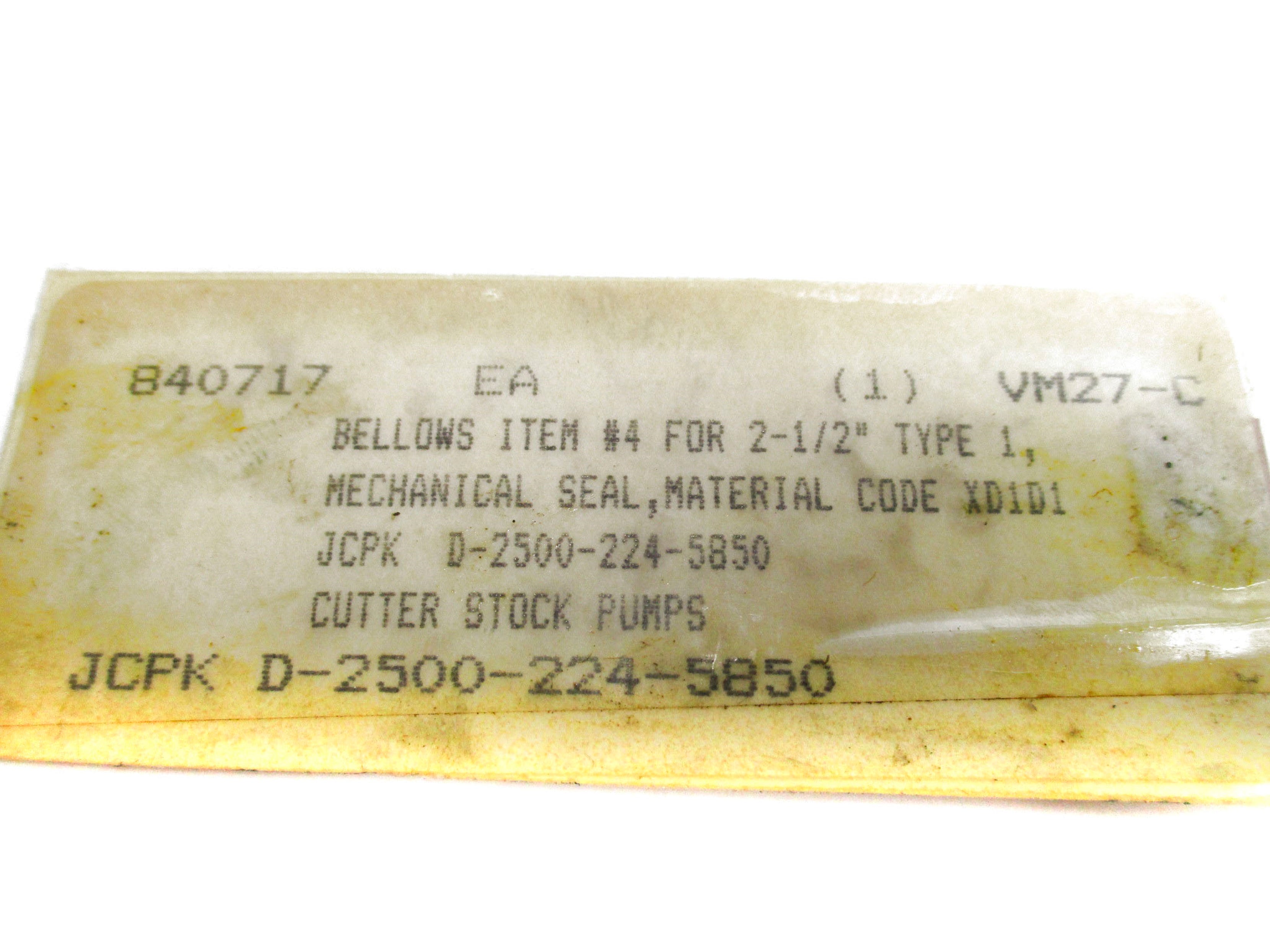 BELLOWS D-2500-224-5850 NSNP