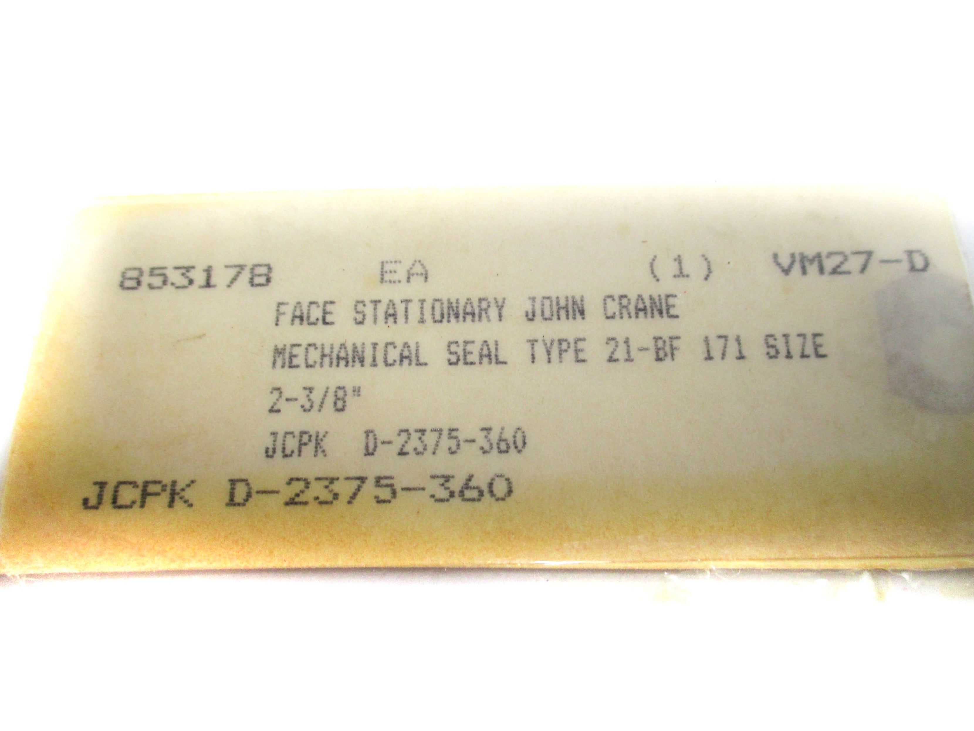 JOHN CRANE D-2375-360 UNMP