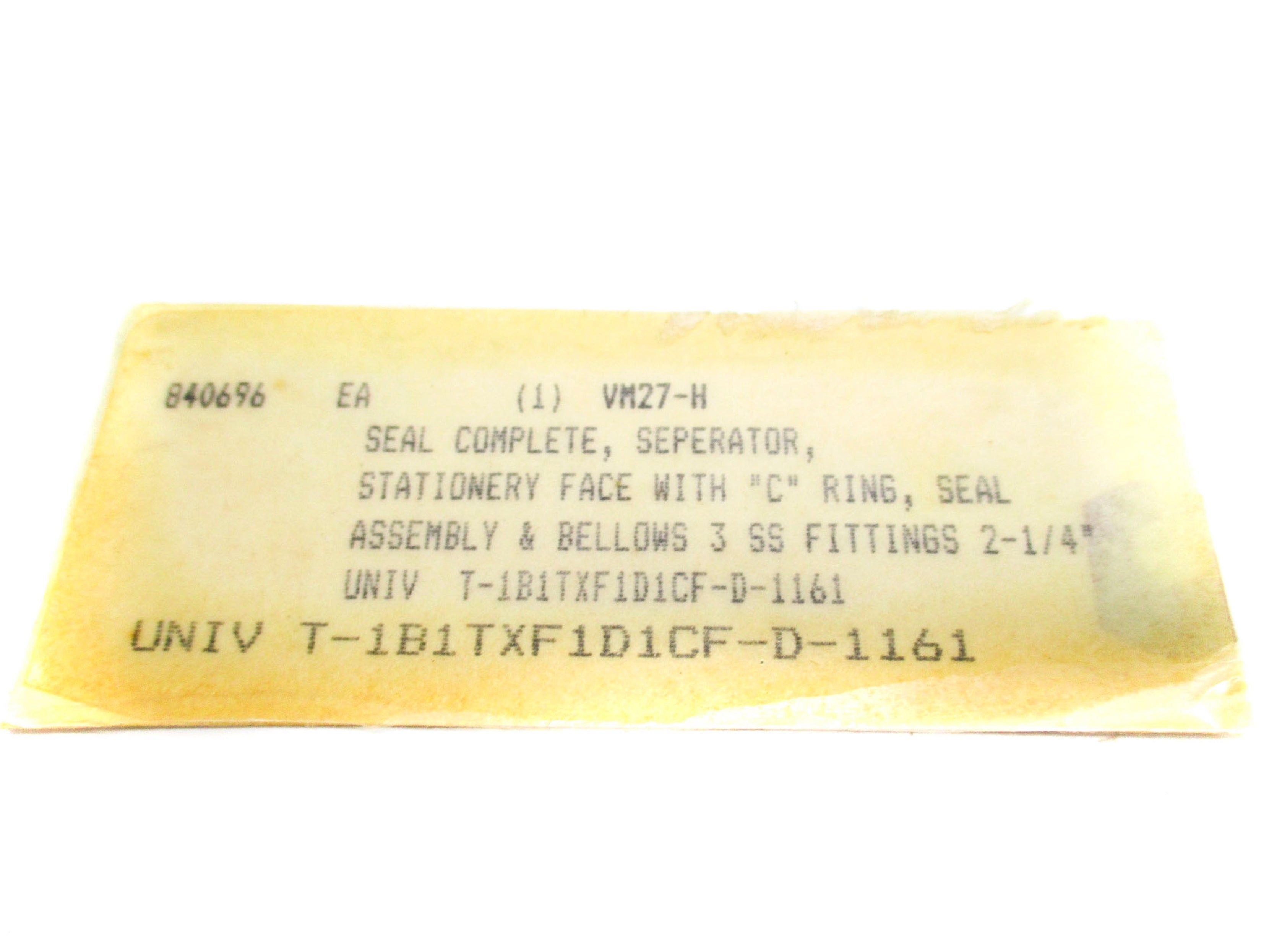 SPECIALTY SEALS & ACCESSORIES T-1B1TXF1D1CF-D-1161 UNMP