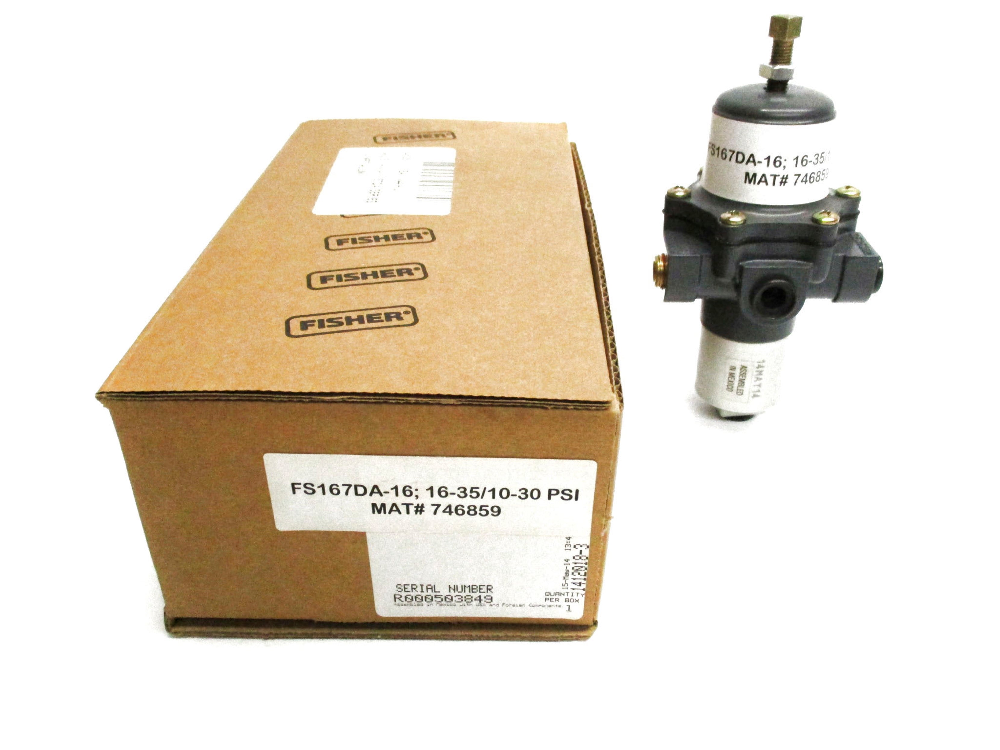 FISHER FS167DA-16 16-35/10-30PSI NSMP