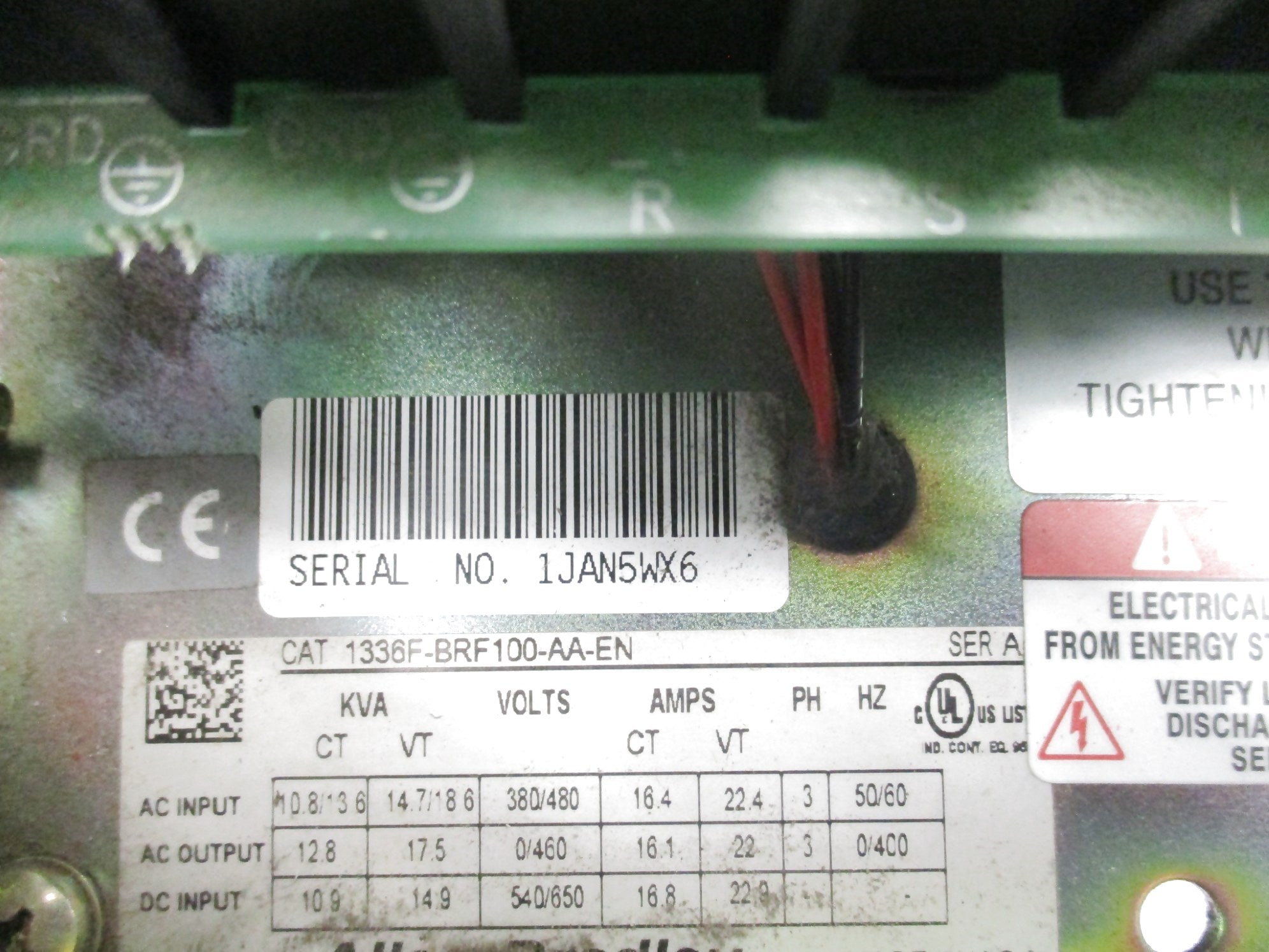 ALLEN BRADLEY 1336F-BRF100-AA-EN SER. A UNMP