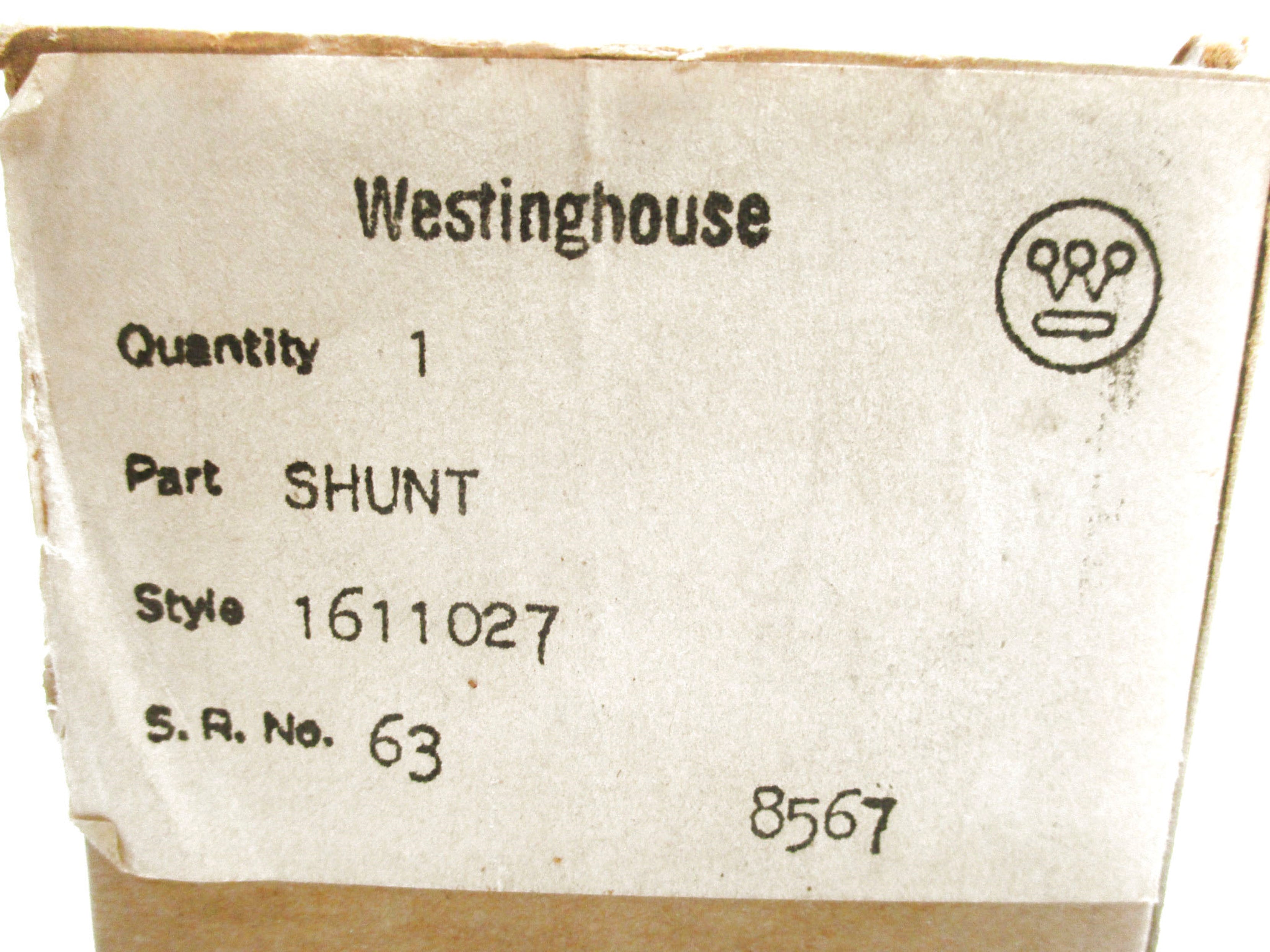 WESTINGHOUSE 1611027-B (AS PICTURED) NSMP