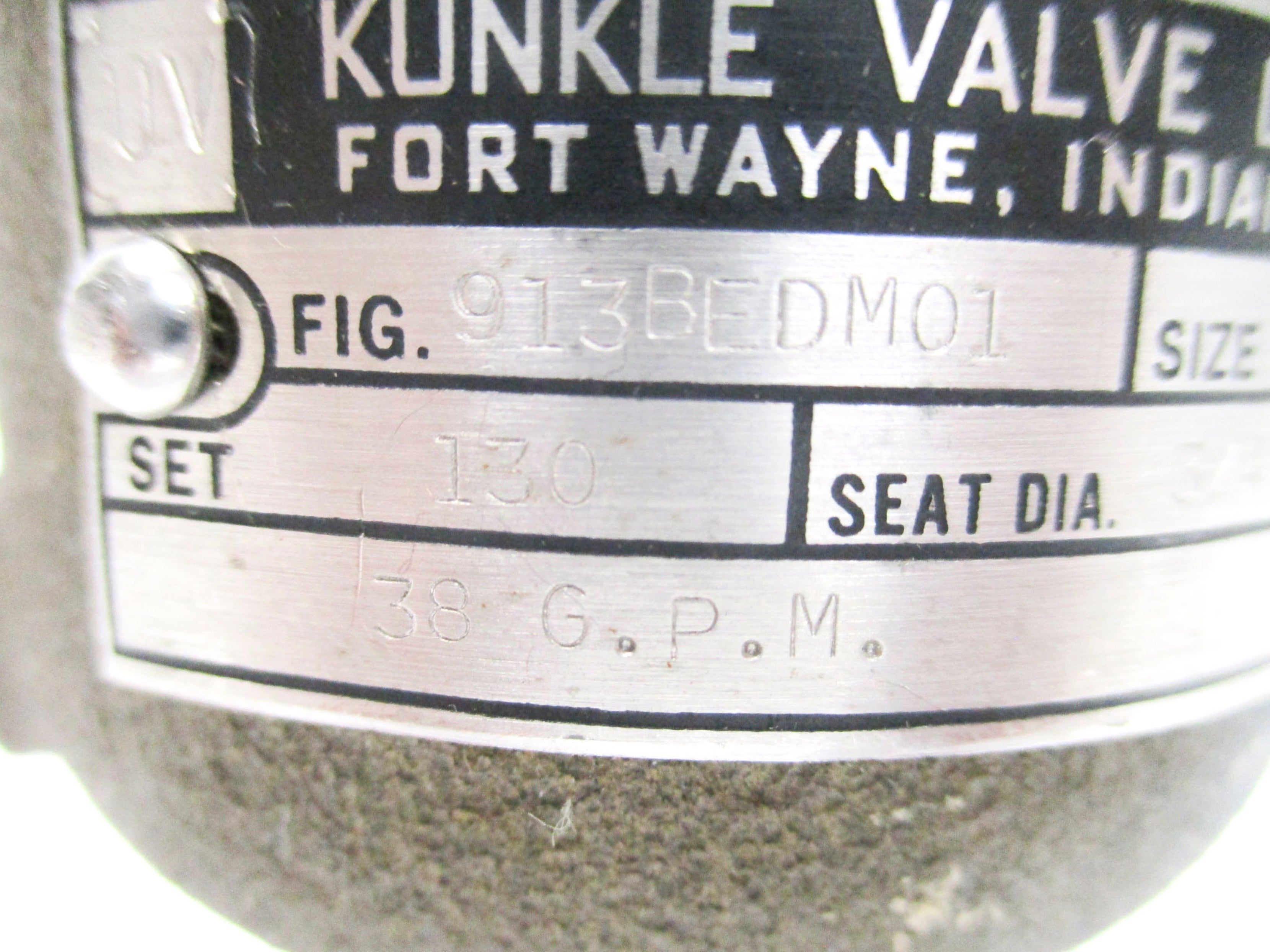 KUNKLE VALVE CO 913BEDM01 NSNP
