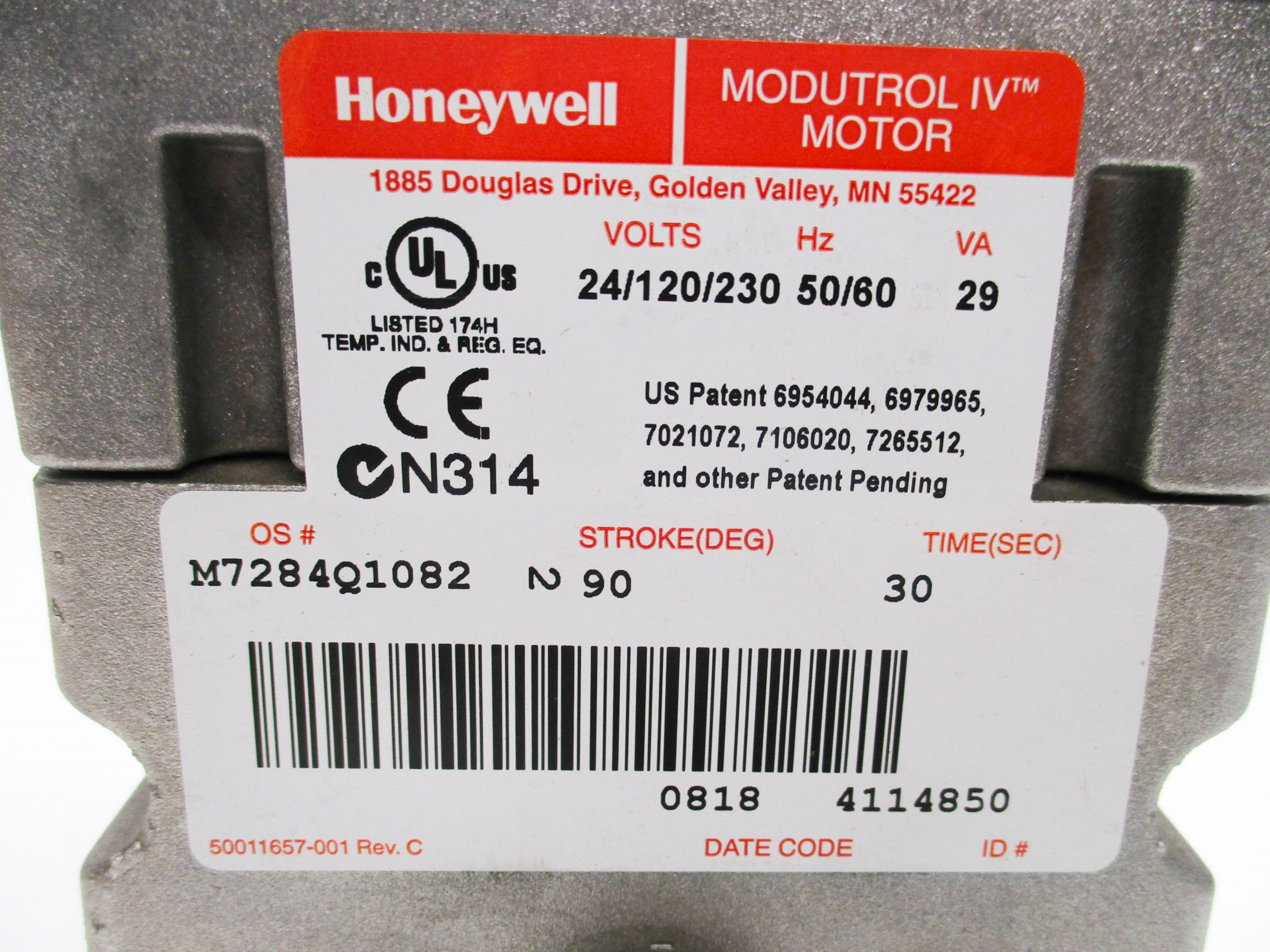 HONEYWELL M7284Q1082 (AS PICTURED) NSMP