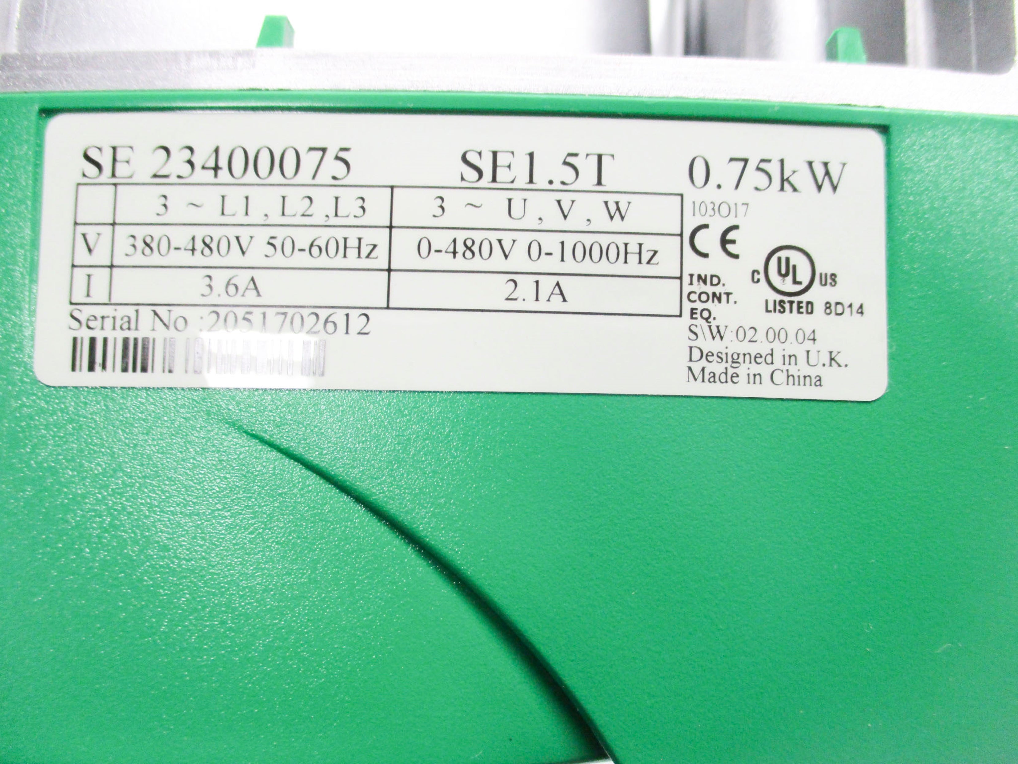 CONTROL TECHNIQUES SE23400075 NSMP