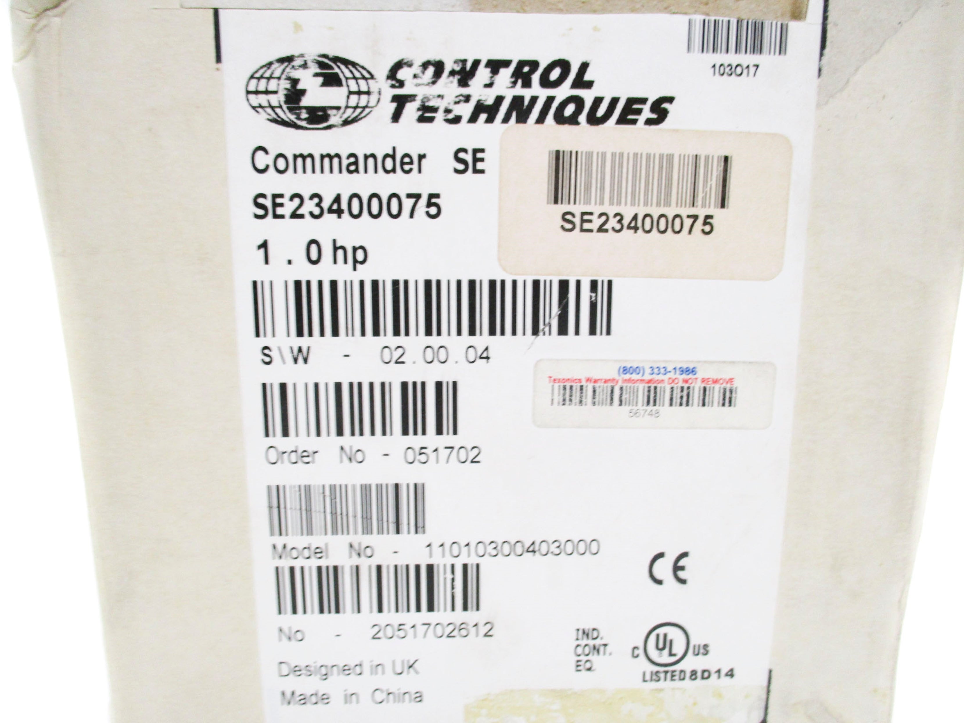 CONTROL TECHNIQUES SE23400075 NSMP