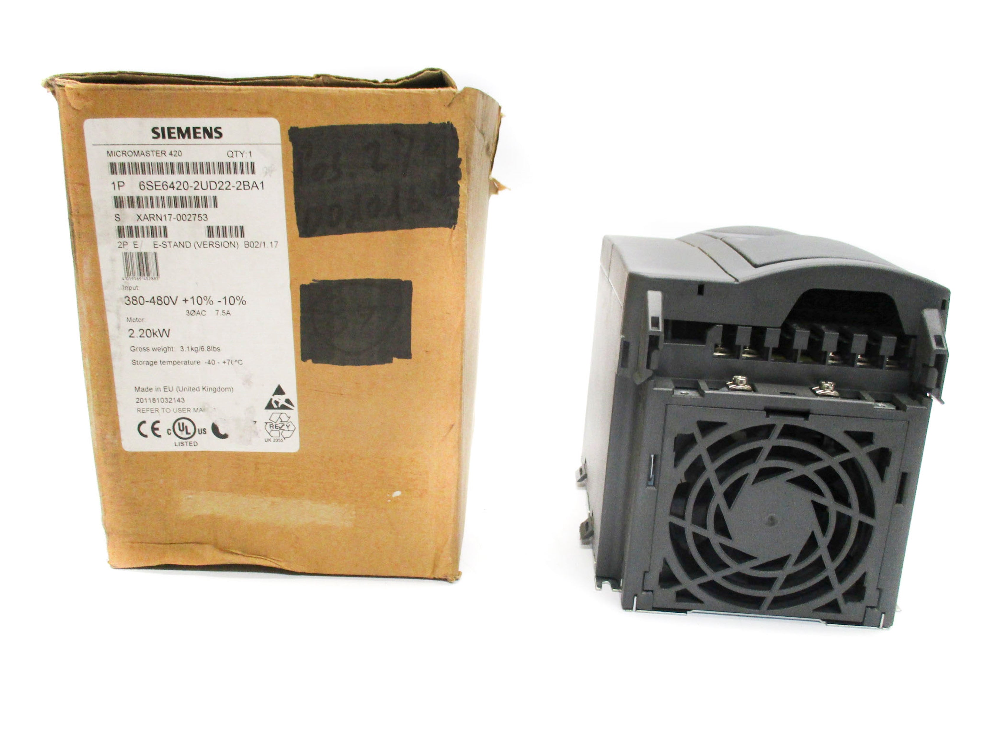SIEMENS 6SE6420-2UD22-2BA1 NSMP
