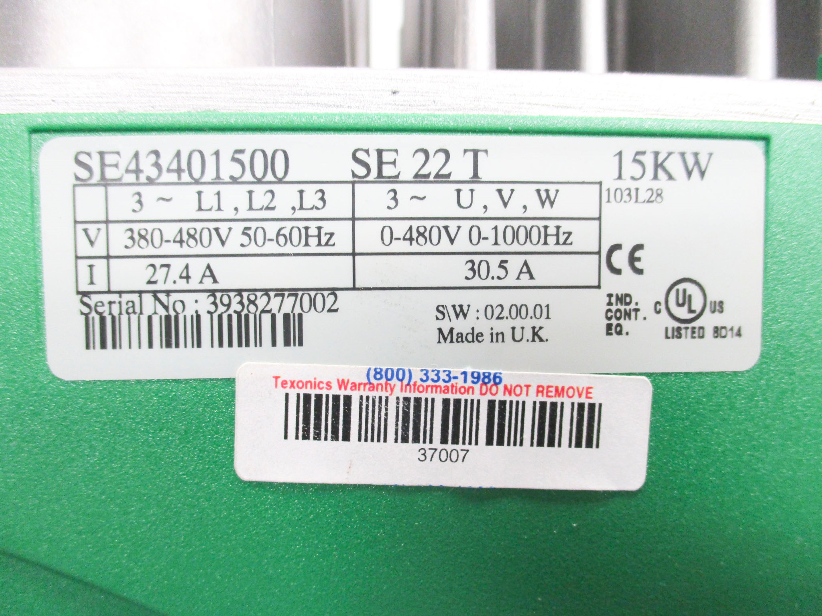 CONTROL TECHNIQUES SE43401500 NSMP