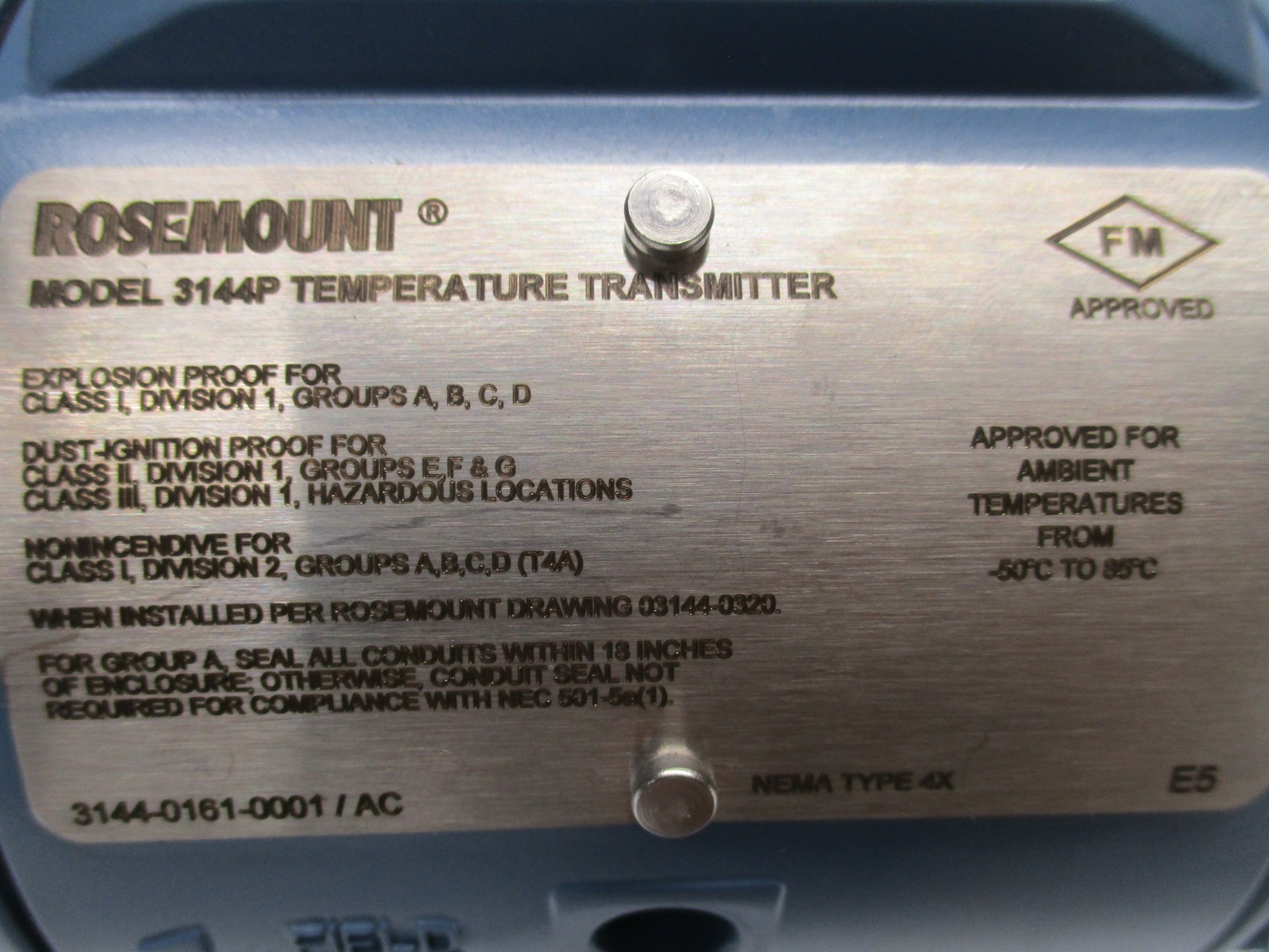 ROSEMOUNT 3144PD1A1E5B5M5 UNMP