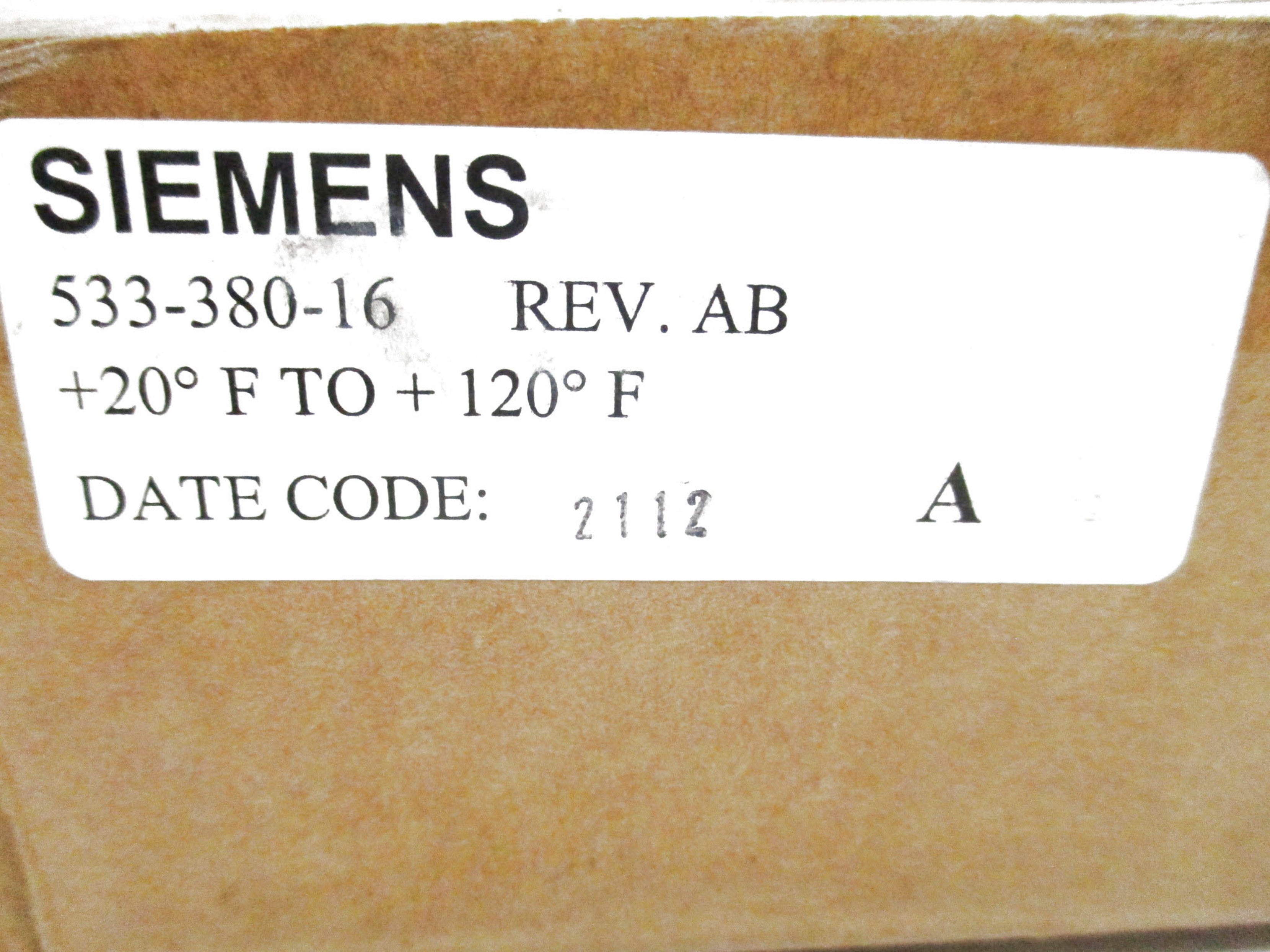 SIEMENS 533-380-16 NSFS