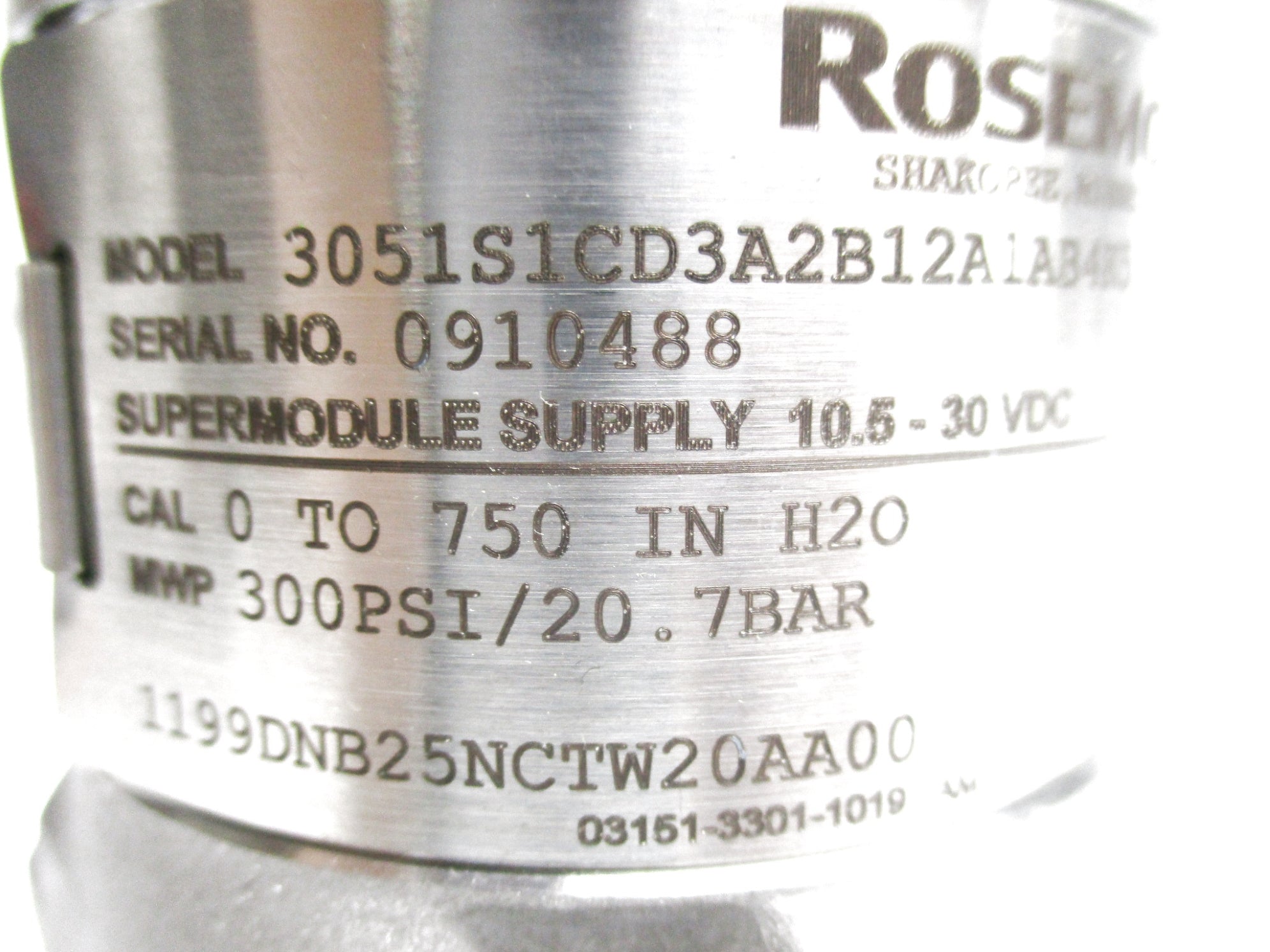 ROSEMOUNT 3051S1CD3A2B12A1AB4K5L4M5 NSNP