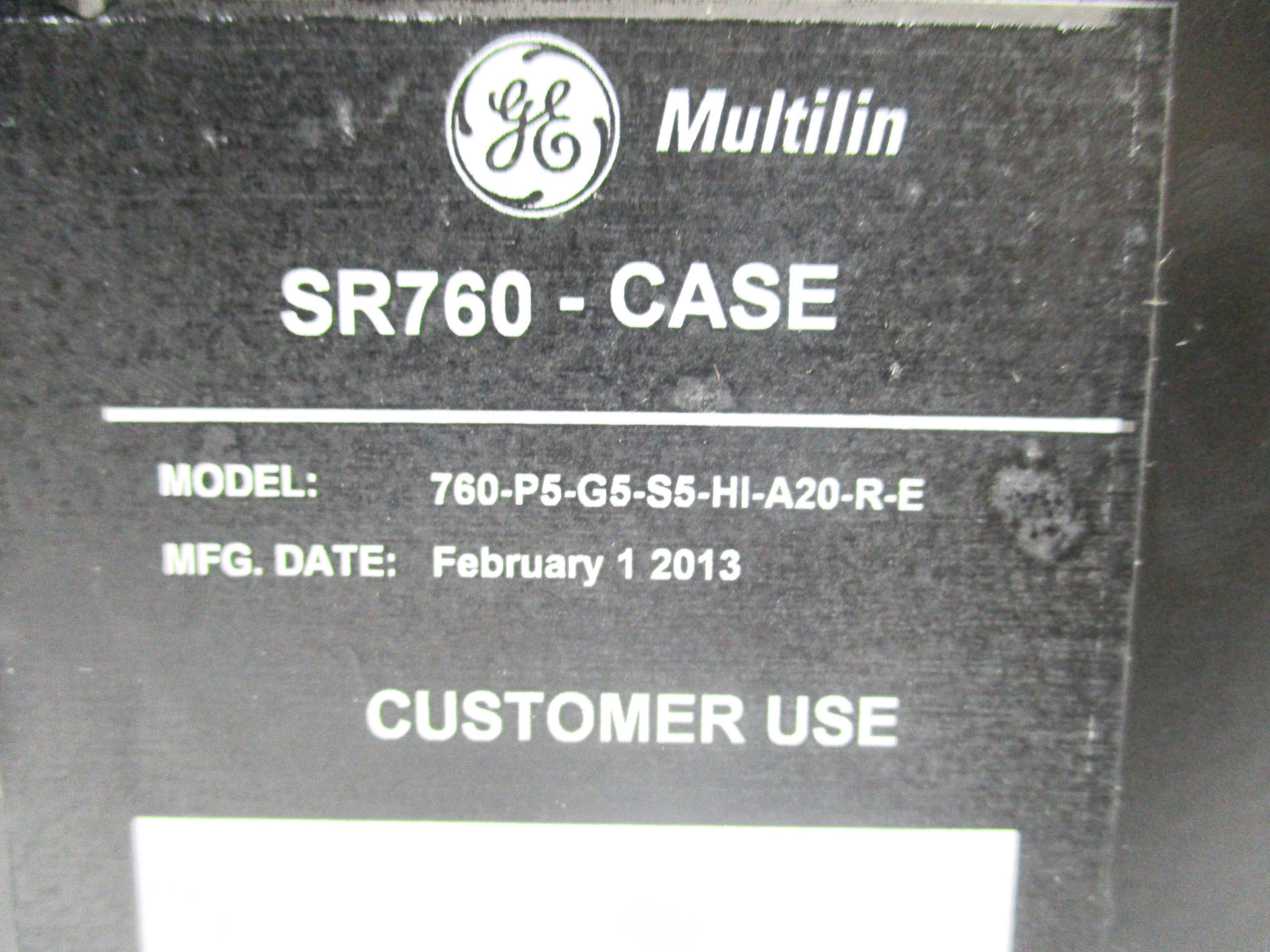 GENERAL ELECTRIC 760-P5-G5-S5-HI-A20-R-E NSMP