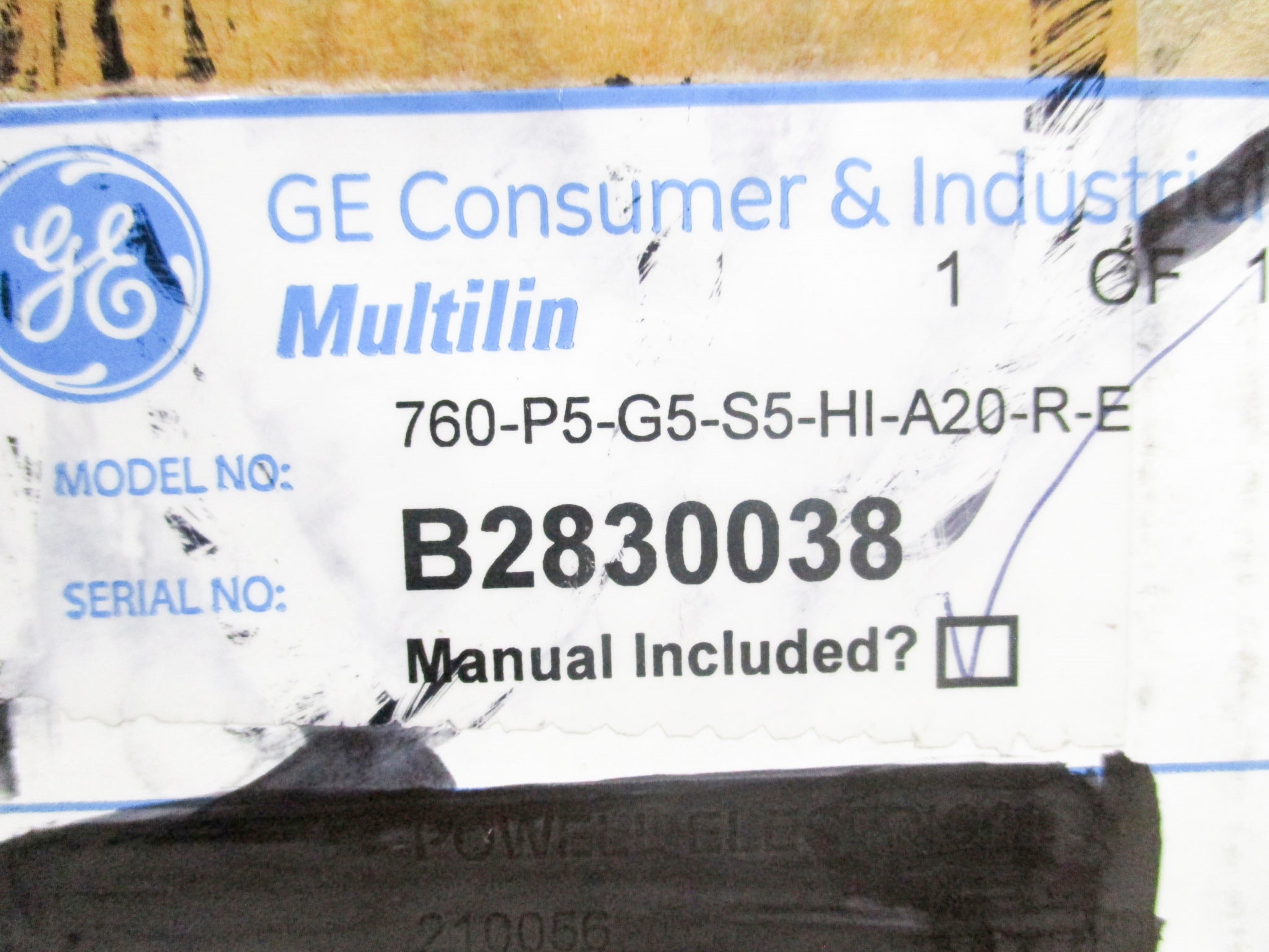 GENERAL ELECTRIC 760-P5-G5-S5-HI-A20-R-E NSMP