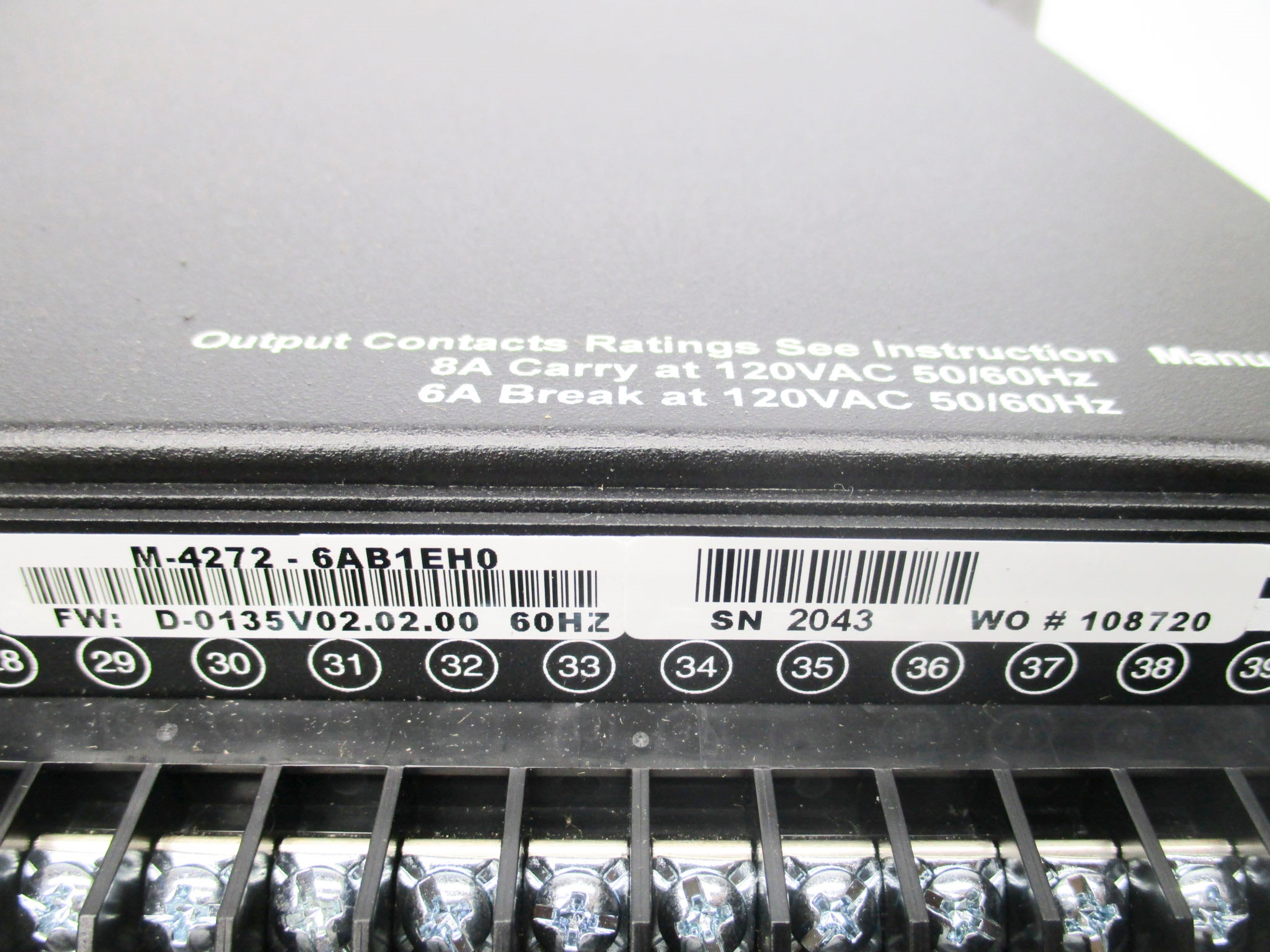 BECKWITH ELECTRIC M-4272-6AB1EH0 NSMP