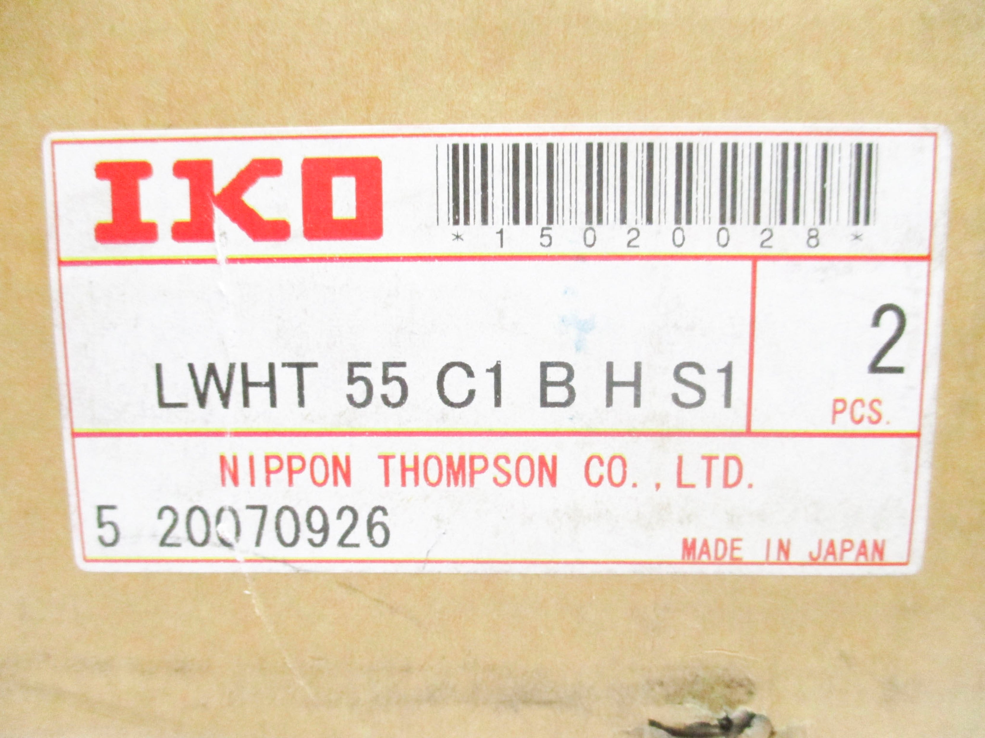 IKO LWHT55C1BHS1 (PKG OF 2) NSMP