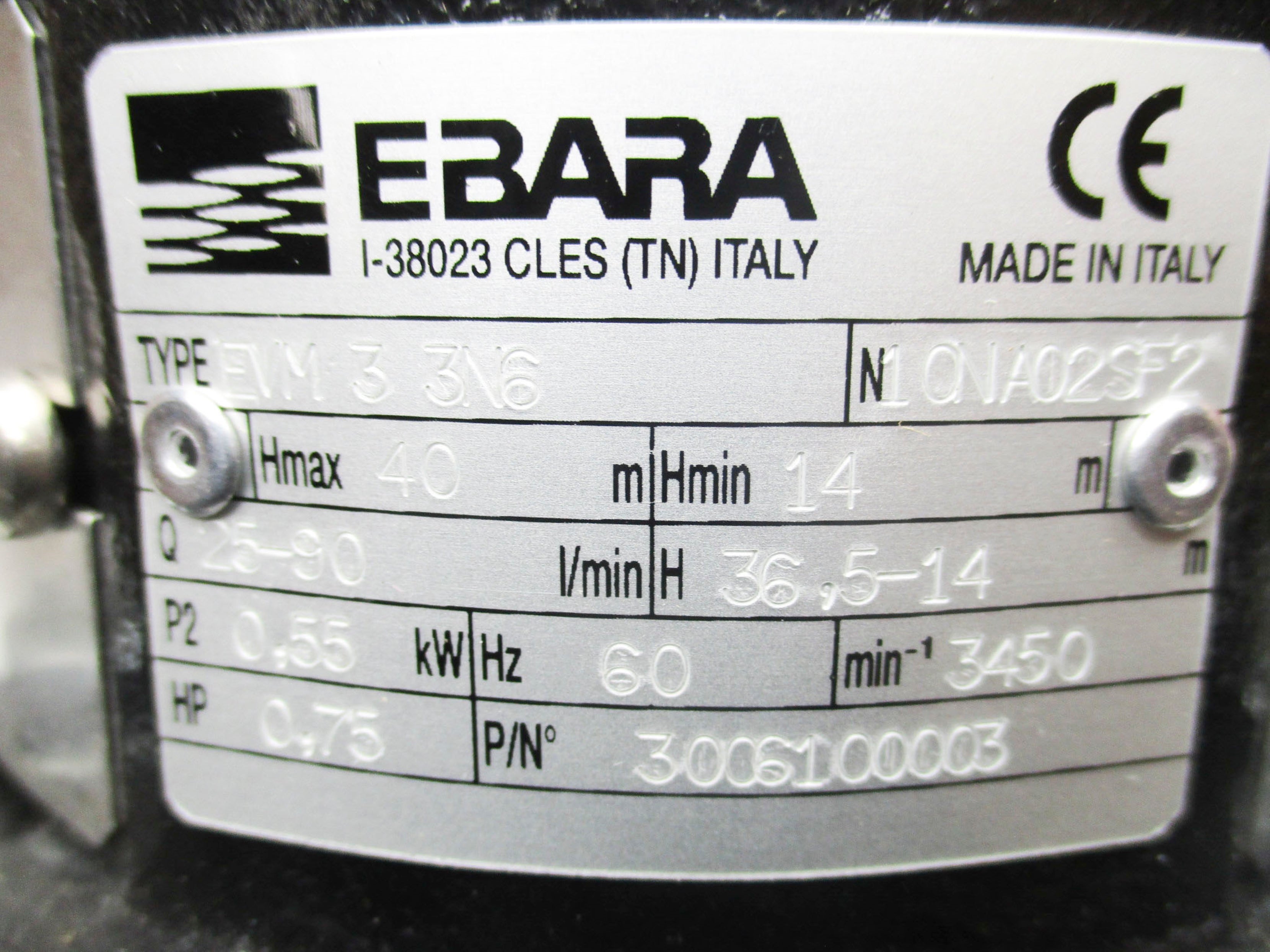 EBARRA EVM33N6 NSMP