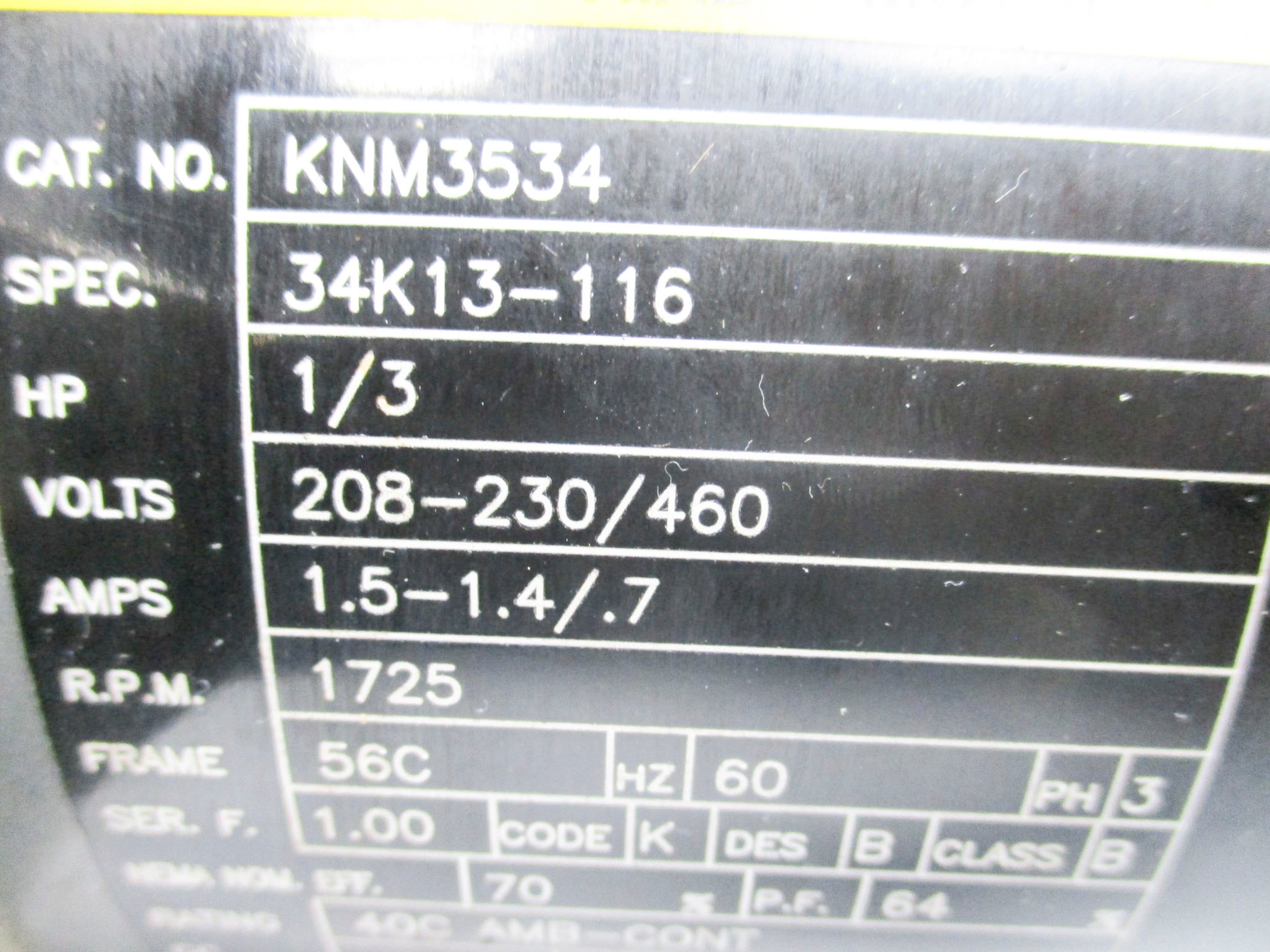BALDOR KNM3534 UNMP
