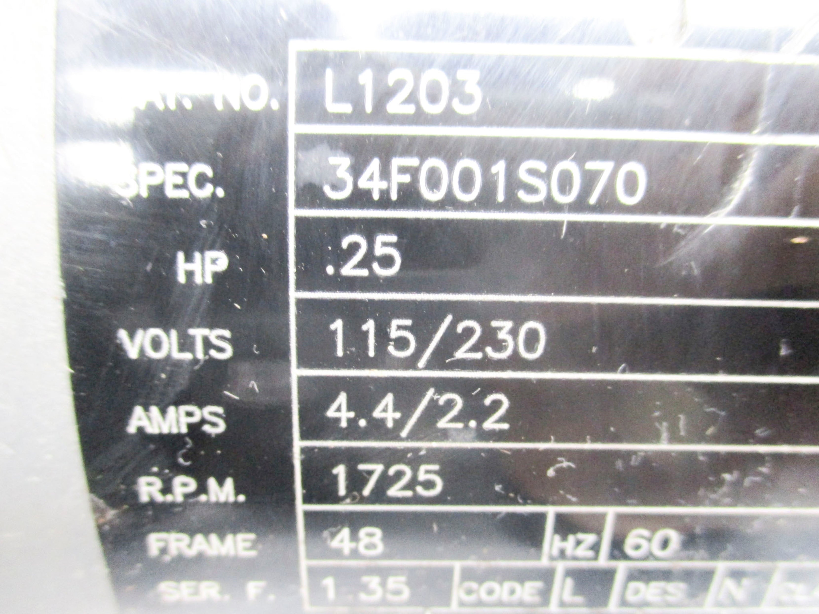 BALDOR L1203 UNMP