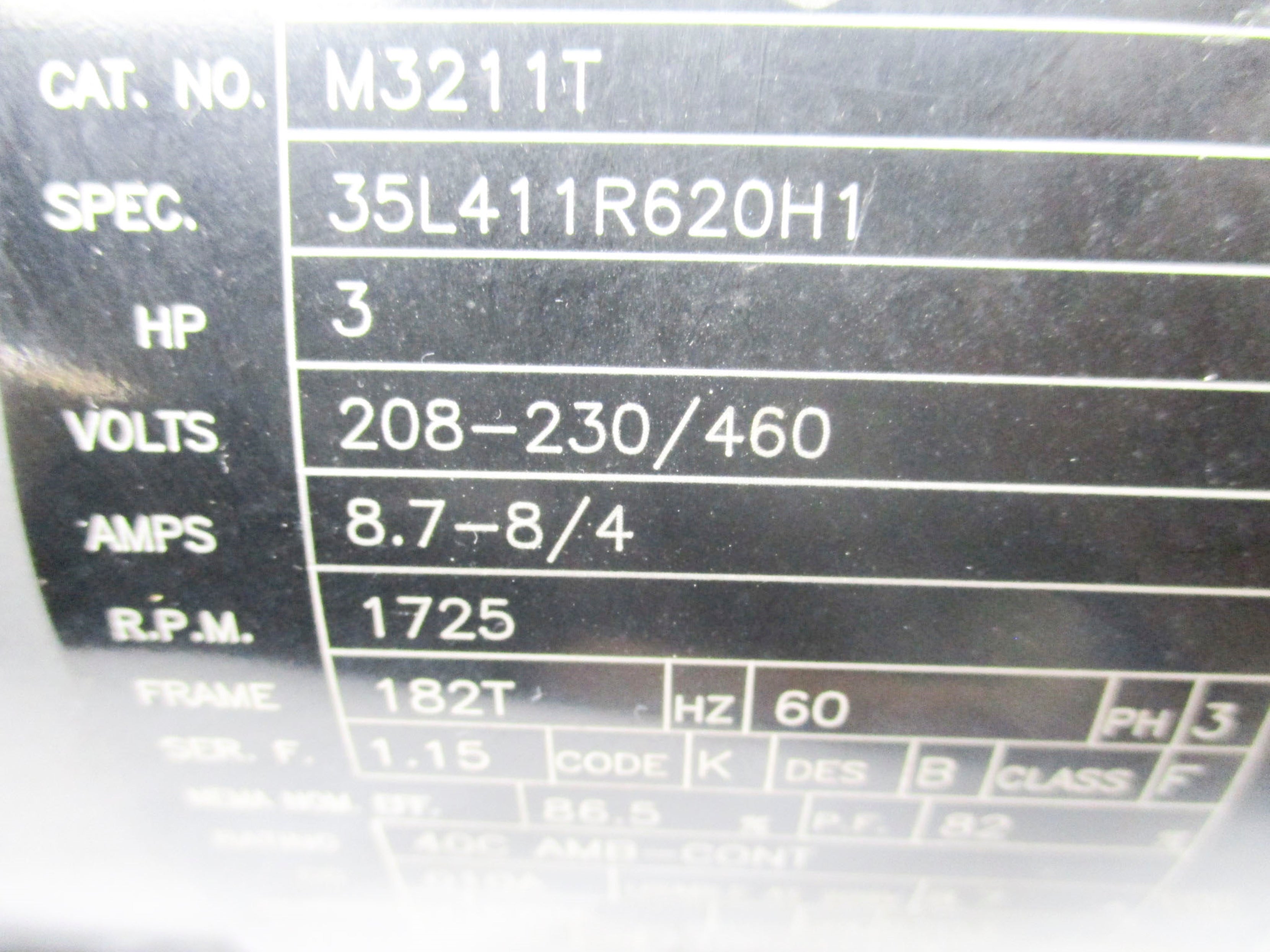 BALDOR M3211T (AS PICTURED) NSNP