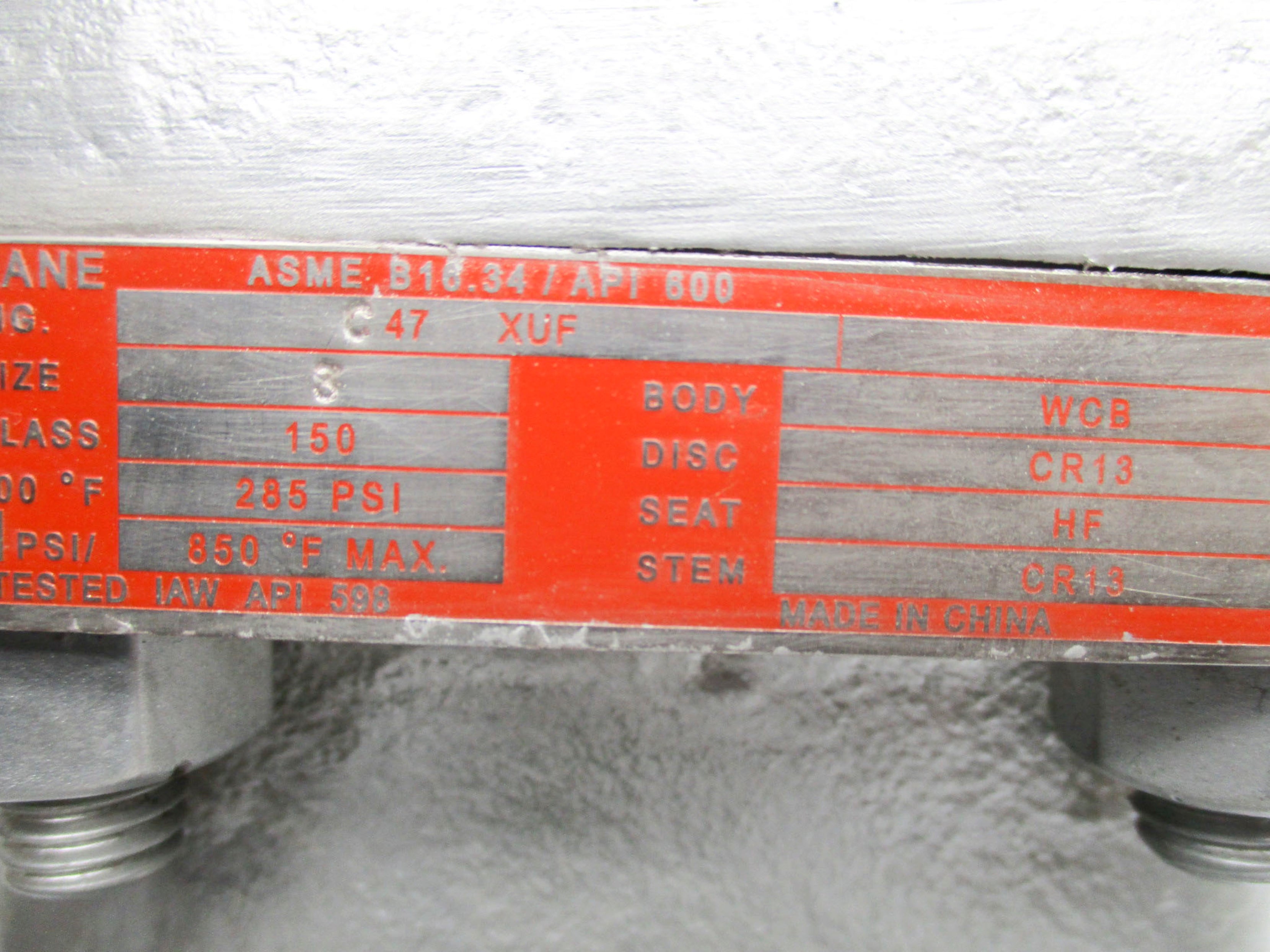 CRANE C47XUF 285PSI UNMP