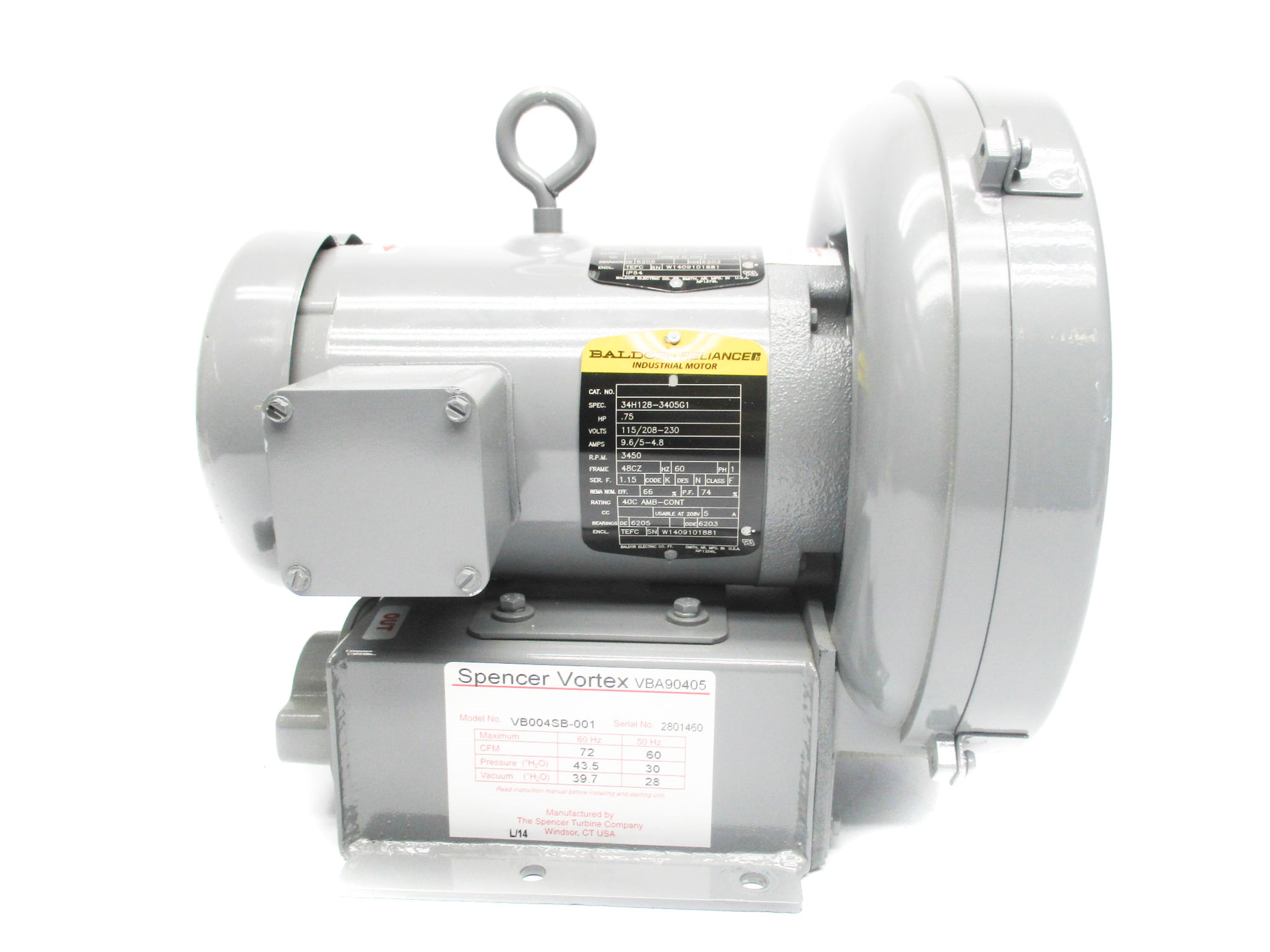 BALDOR VB004SB-001 (AS PICTURED) NSNP