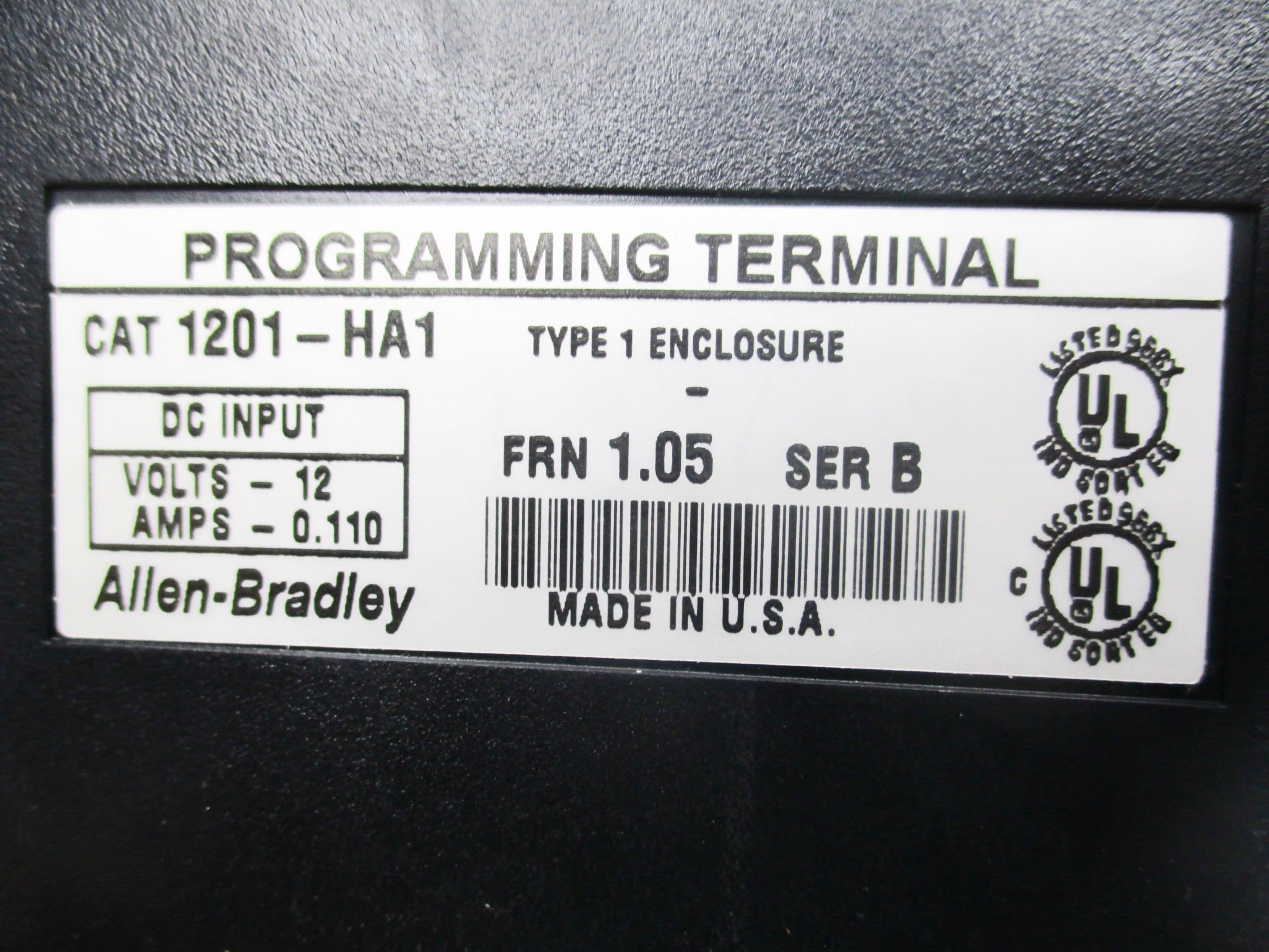 ALLEN BRADLEY 1201-HA1 SER. B F/W1.05 NSNP