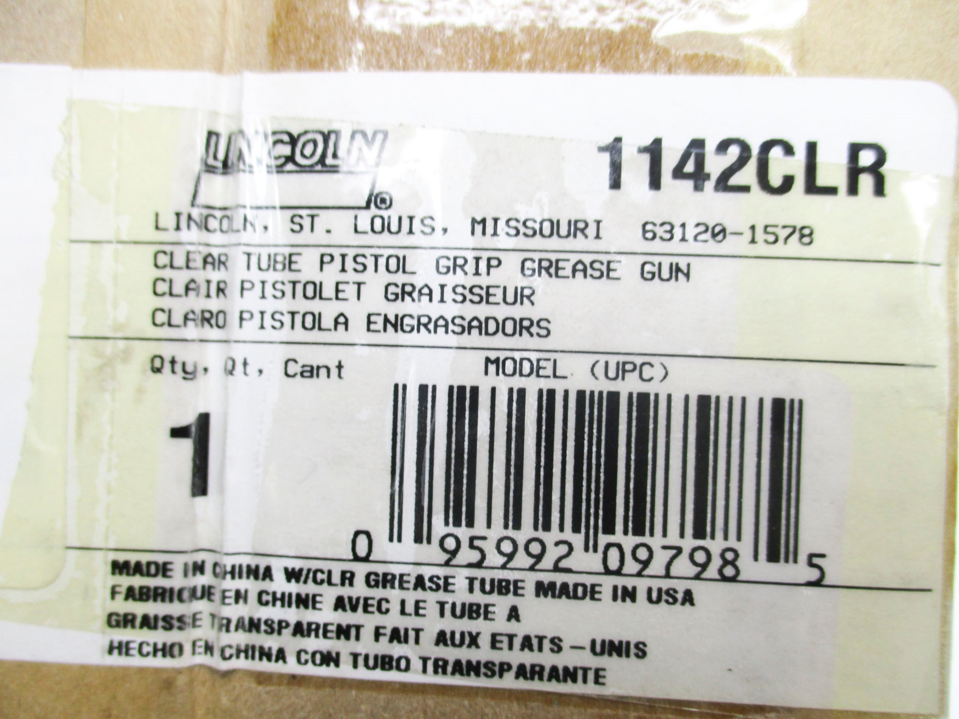LINCOLN 1142CLR NSMP