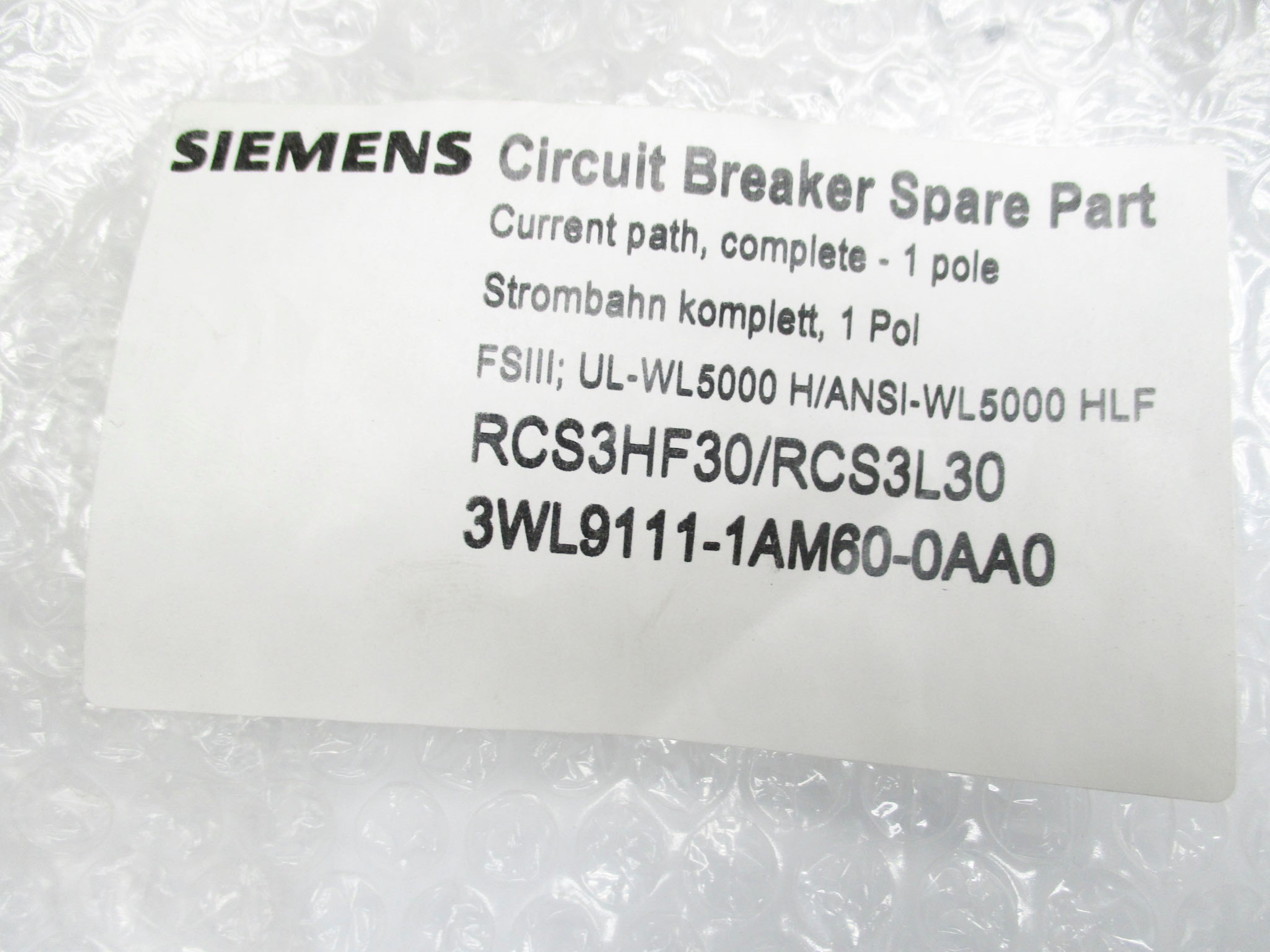 SIEMENS 3WL9111-1AM60-0AA0 NSMP