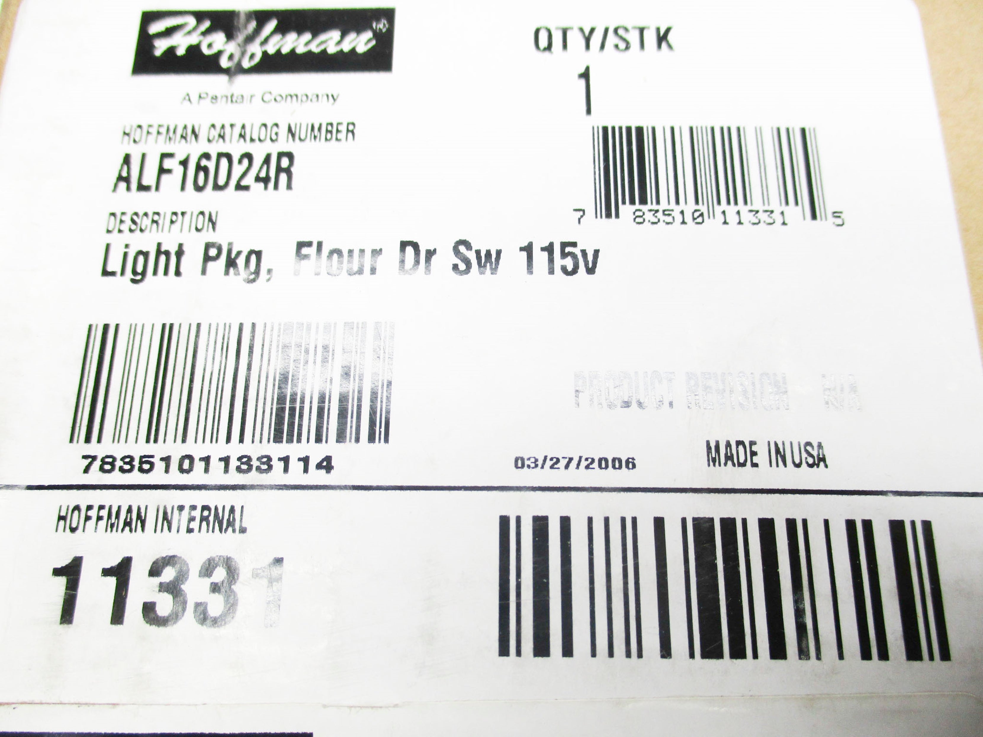 HOFFMAN ALF16D24R NSFS