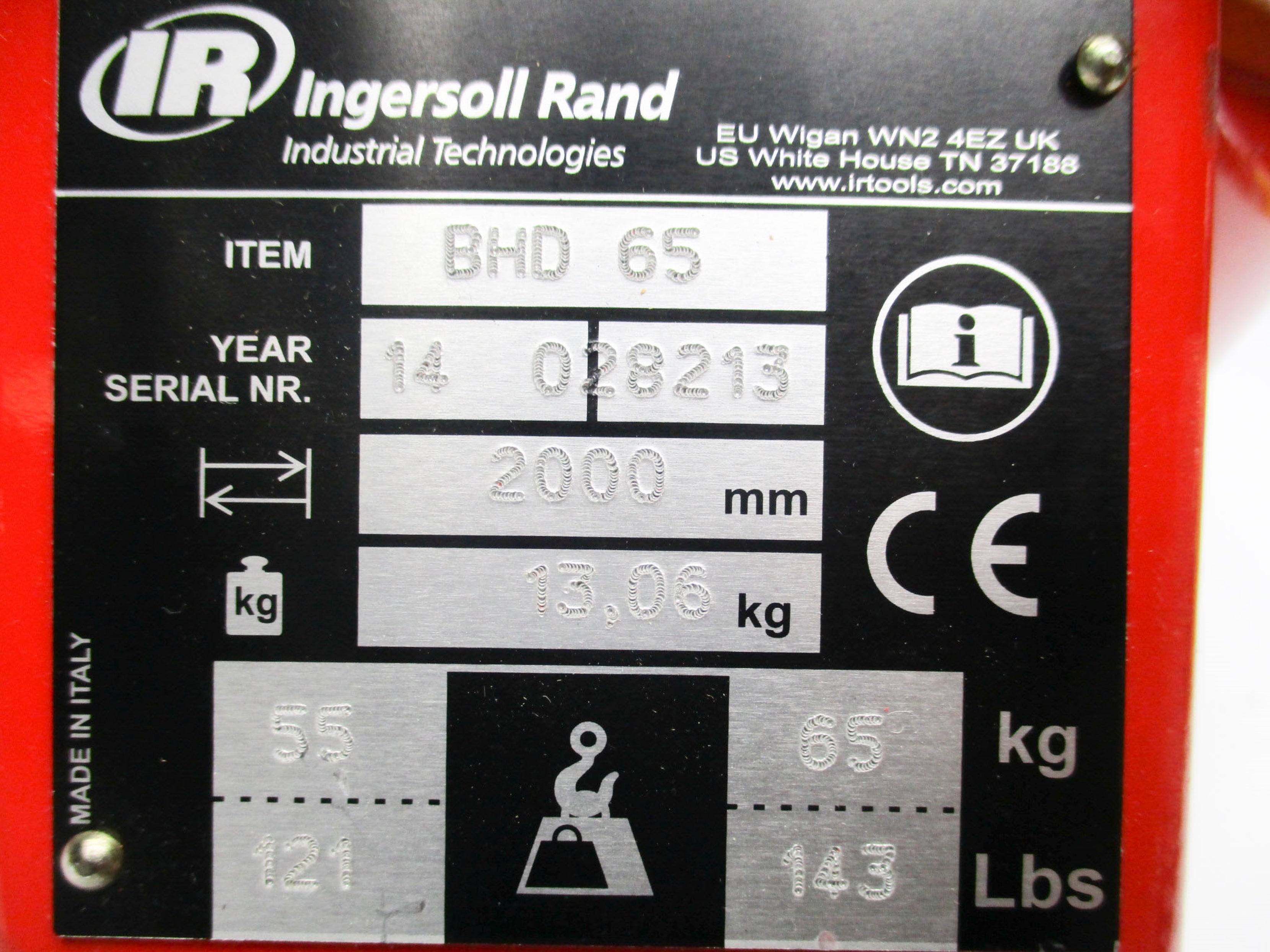 INGERSOLL-RAND BHD65 NSNP