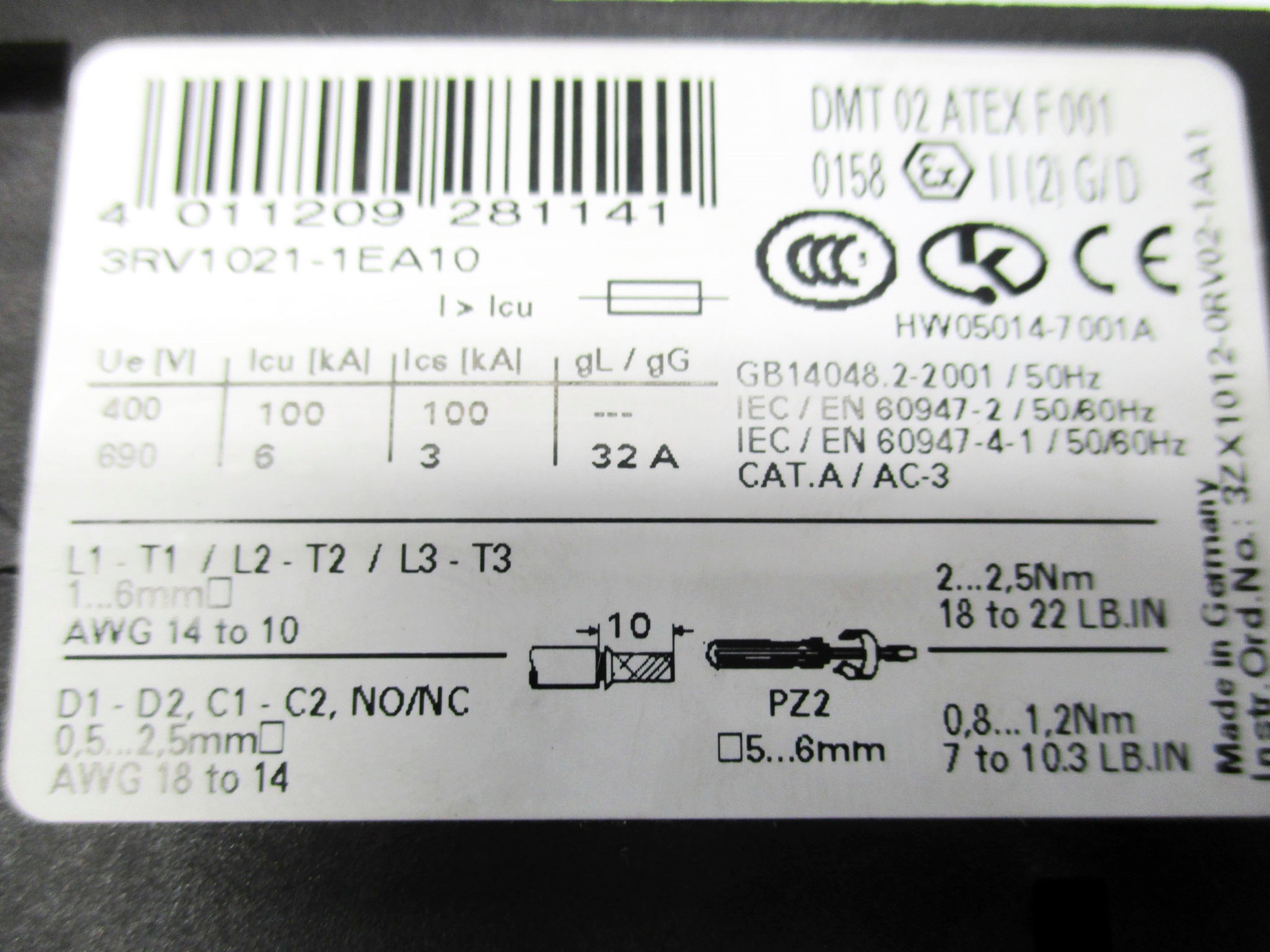 SIEMENS 3RA1125-1EA23-1AK6 NSNP