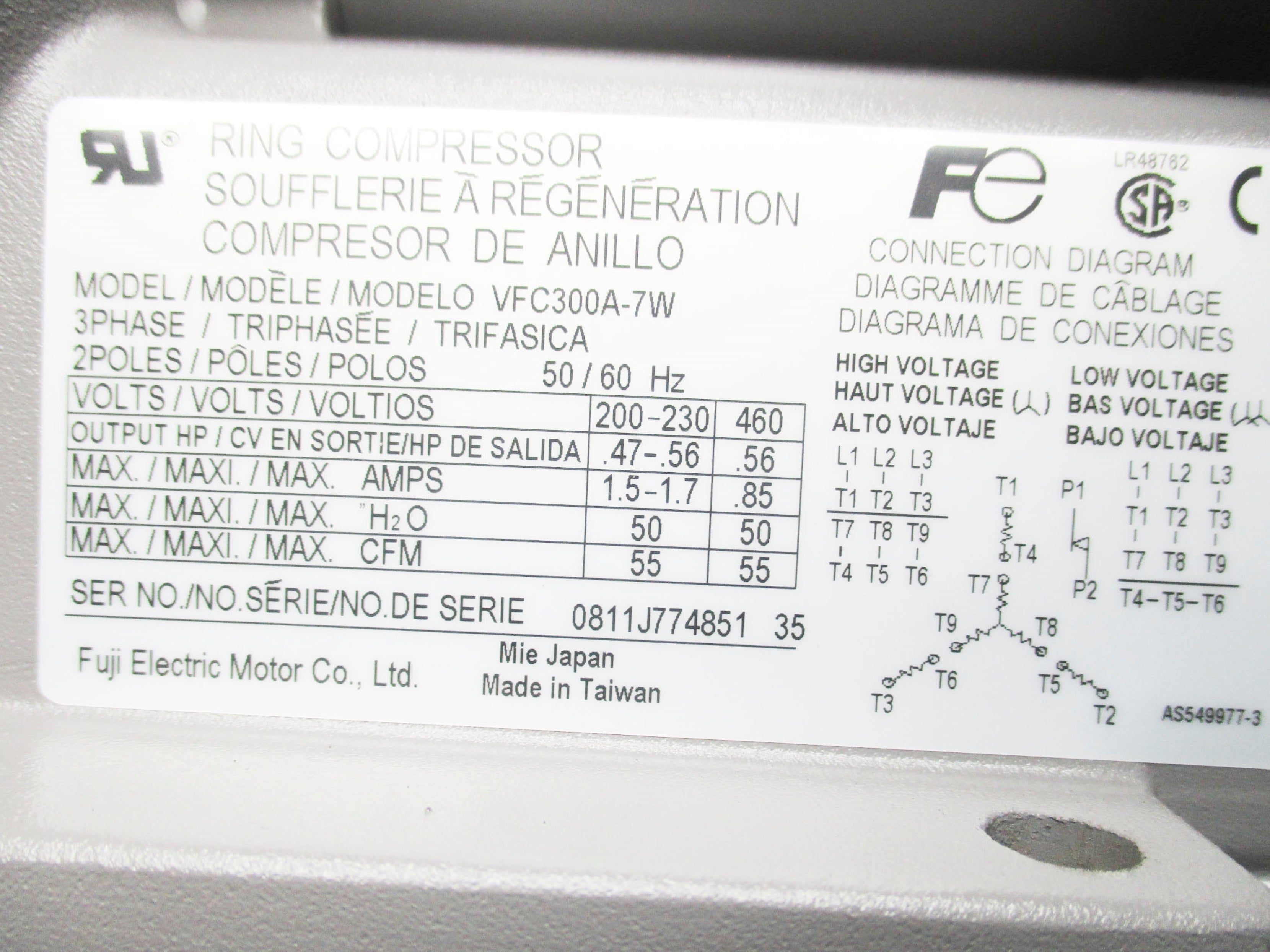 FUJI ELECTRIC VFC300A-7W NSMP