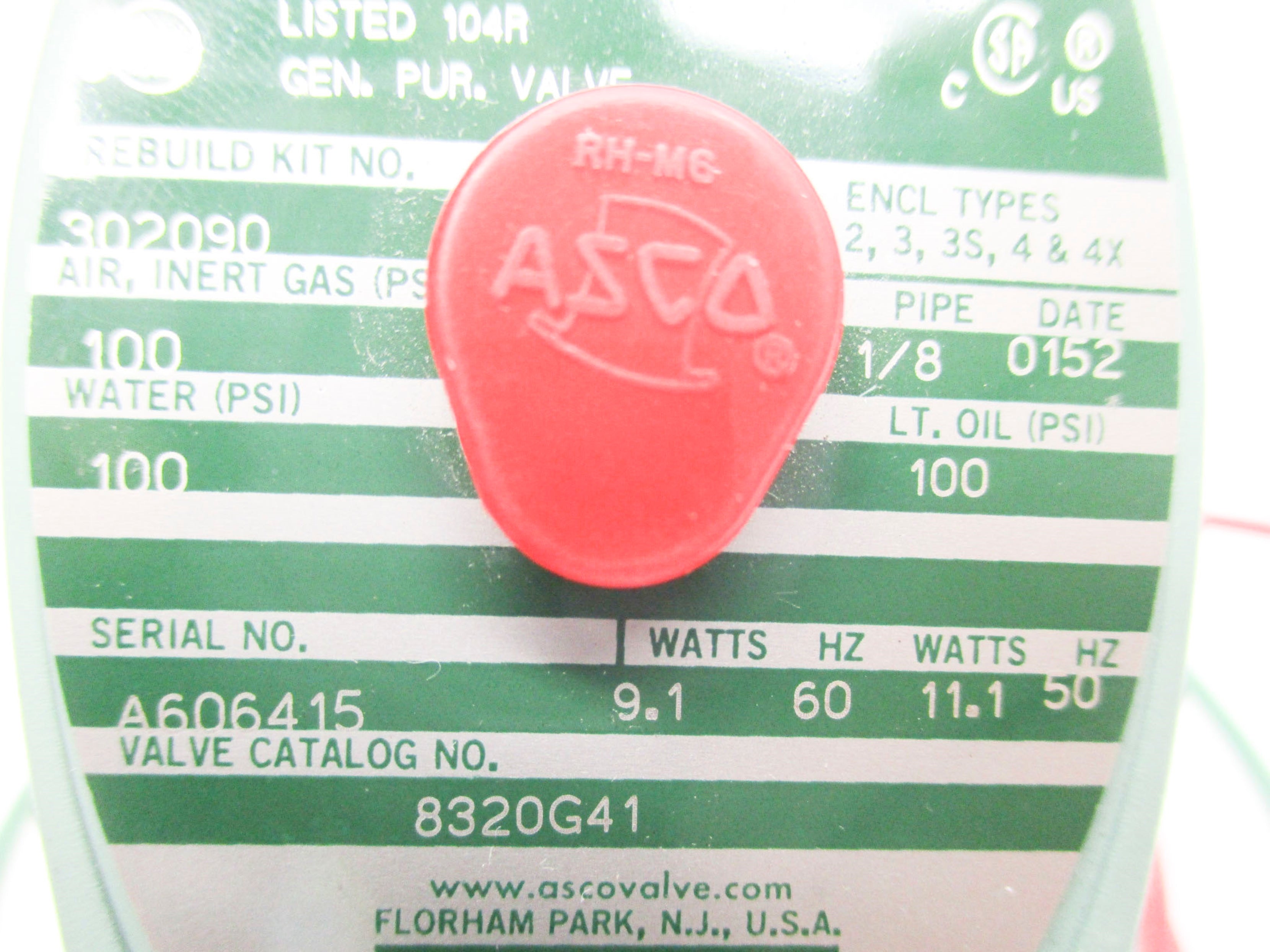 ASCO 8320G41 100PSI 110/120V  NSNP