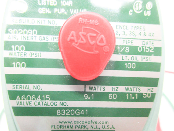 ASCO 8320G41 100PSI 110/120V  NSNP
