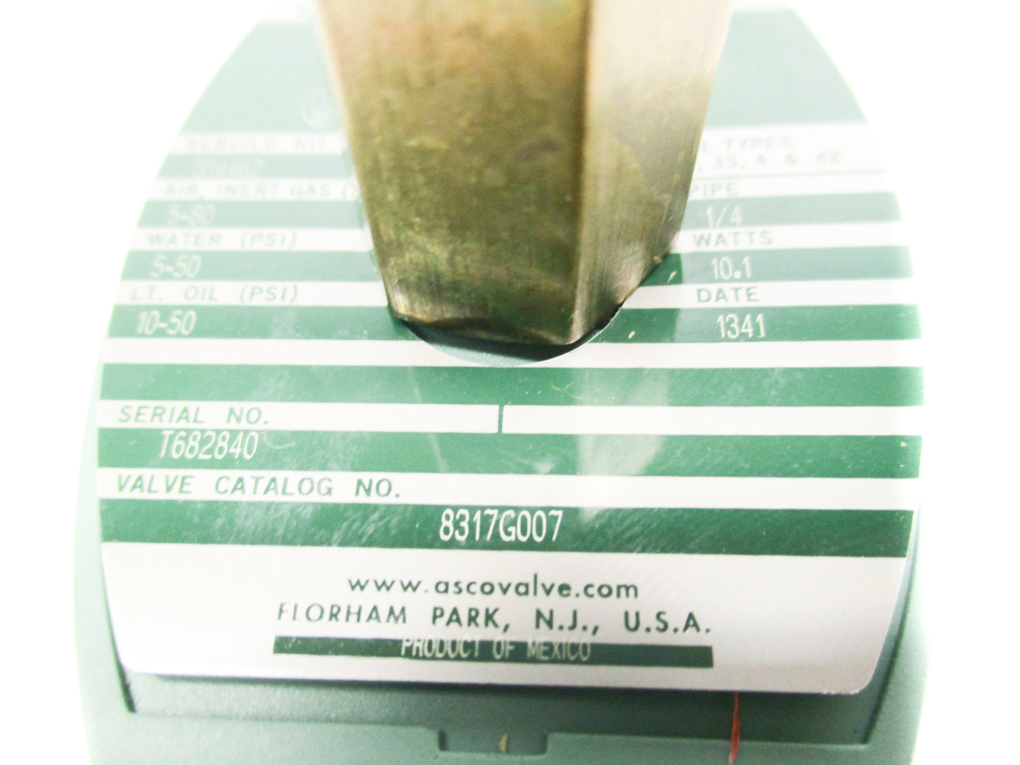 ASCO 8317G007 110/120V 5-80PSI 1/4" NSMP