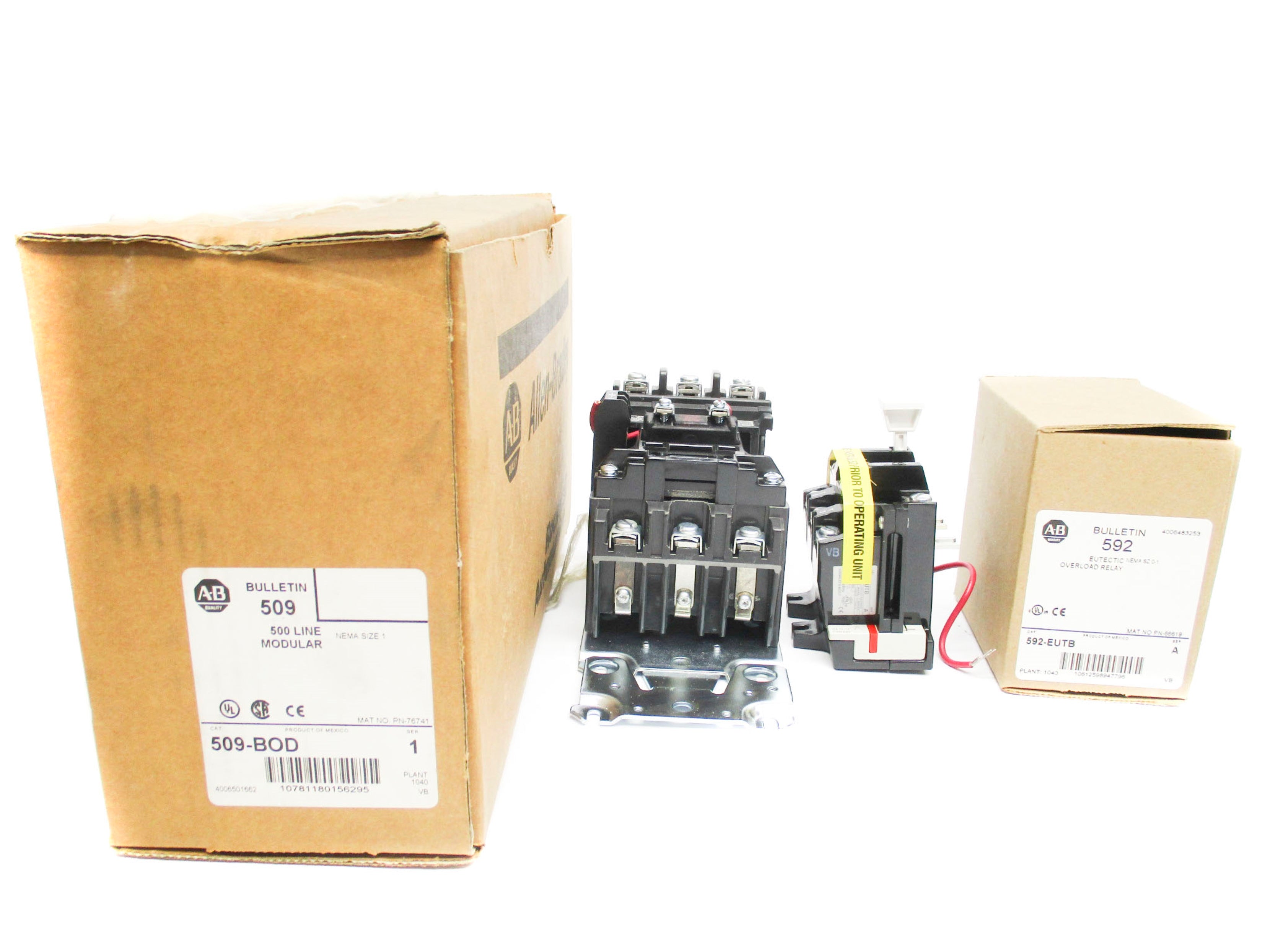 ALLEN BRADLEY 509-BOD SER. A 115-120V (BR/WH) NSMP