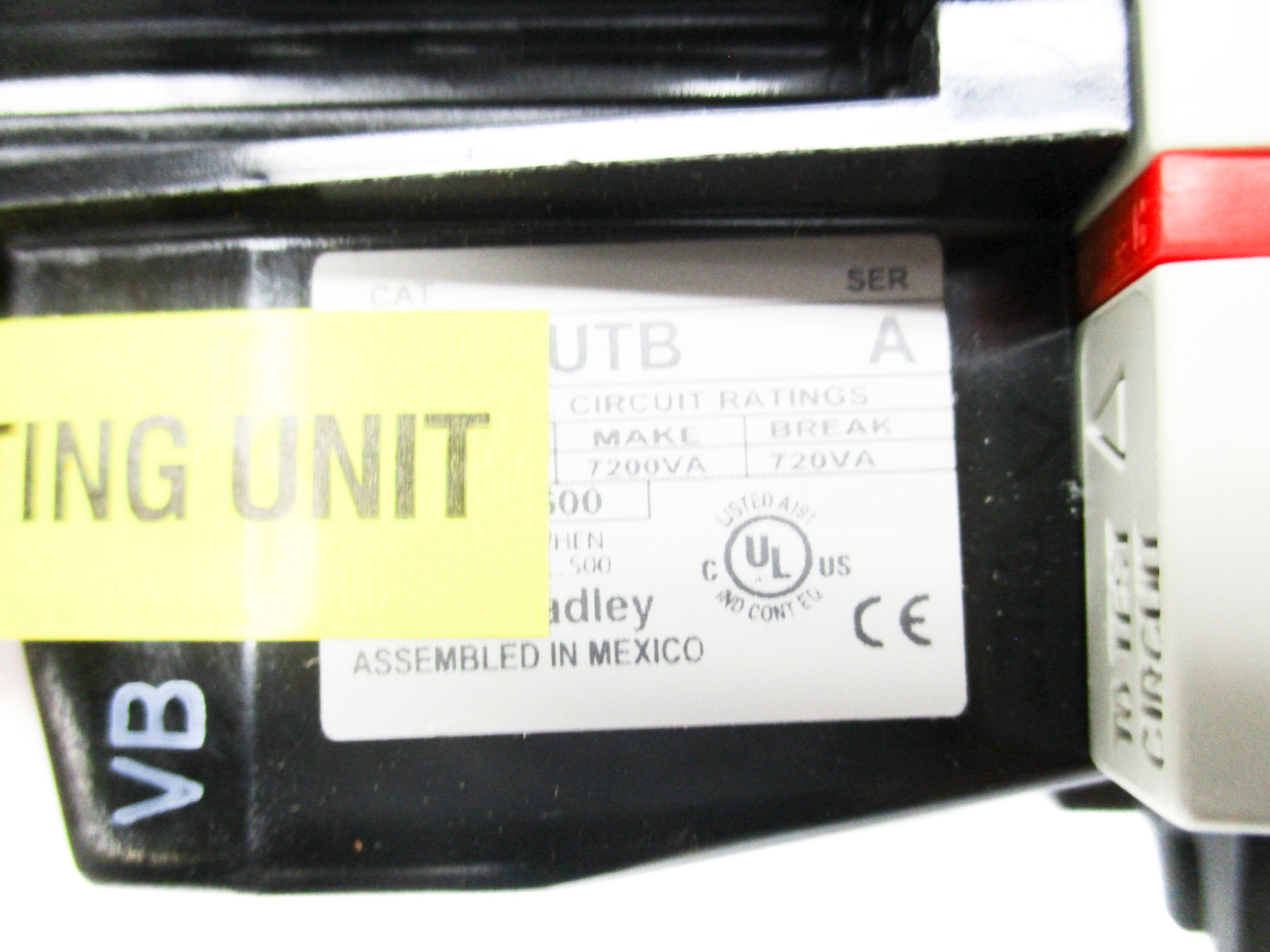 ALLEN BRADLEY 509-BOD SER. A 115-120V (BR/WH) NSMP